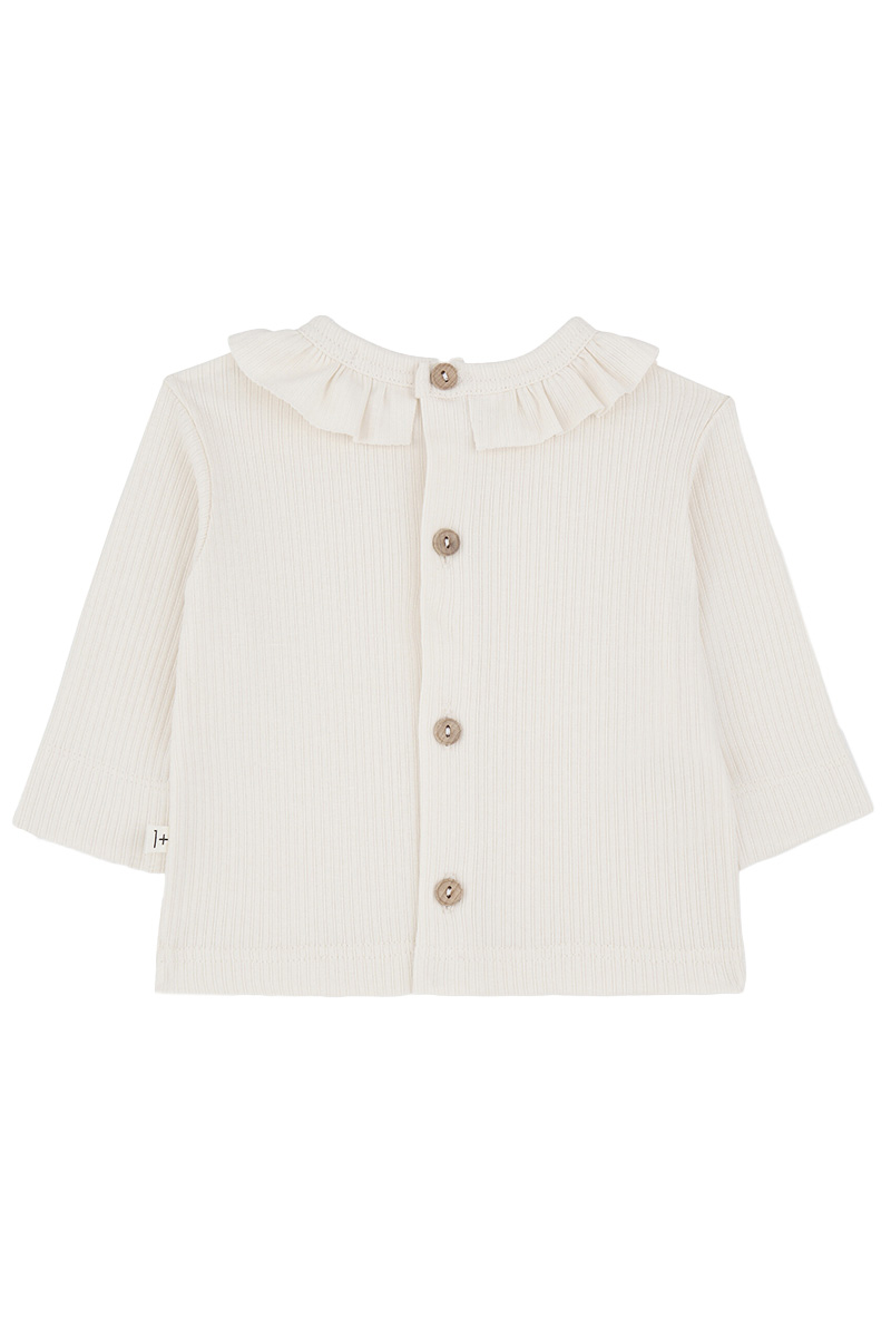 Baby t-shirt lange mouw ecru