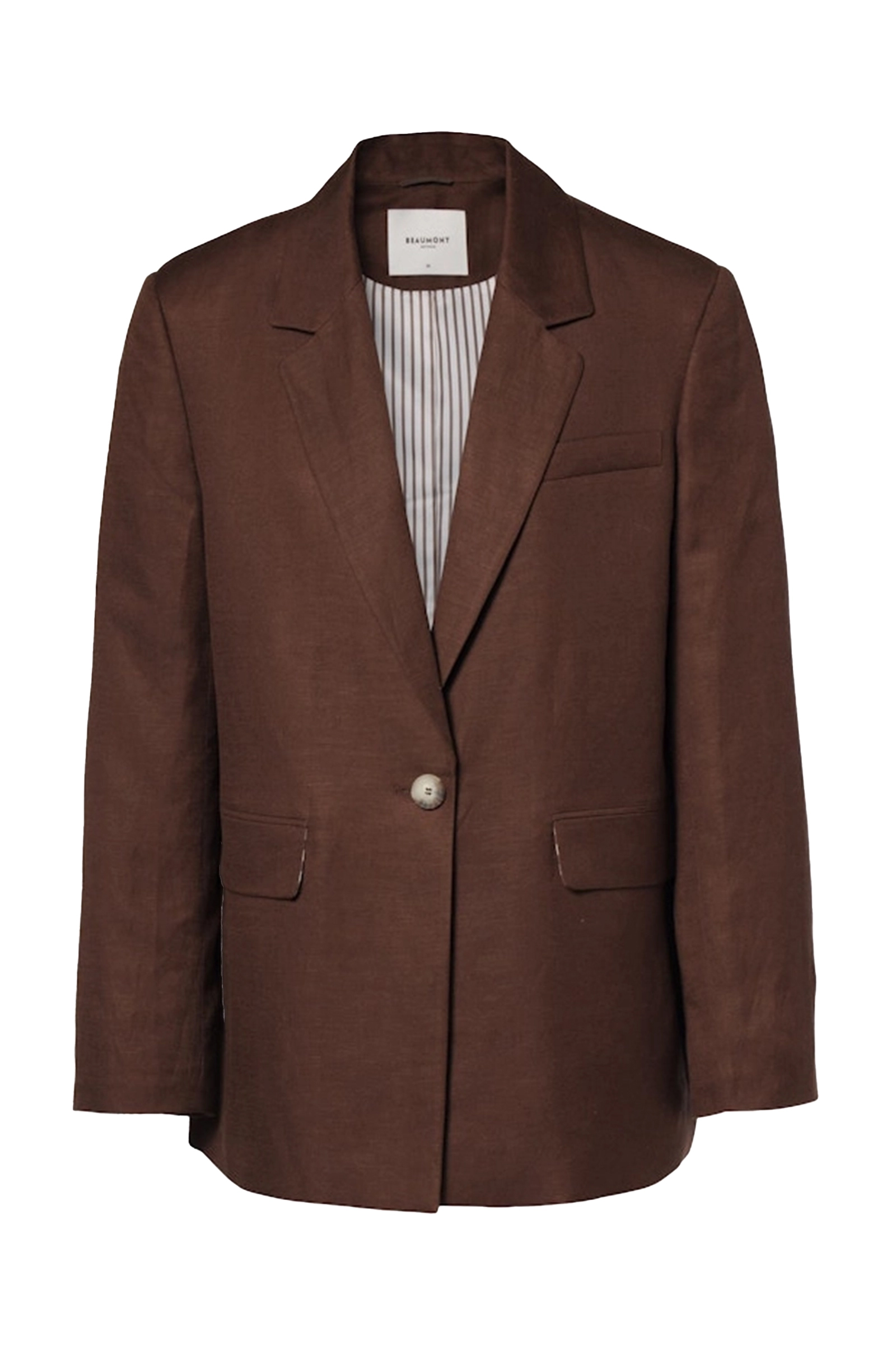 Dames blazer bruin