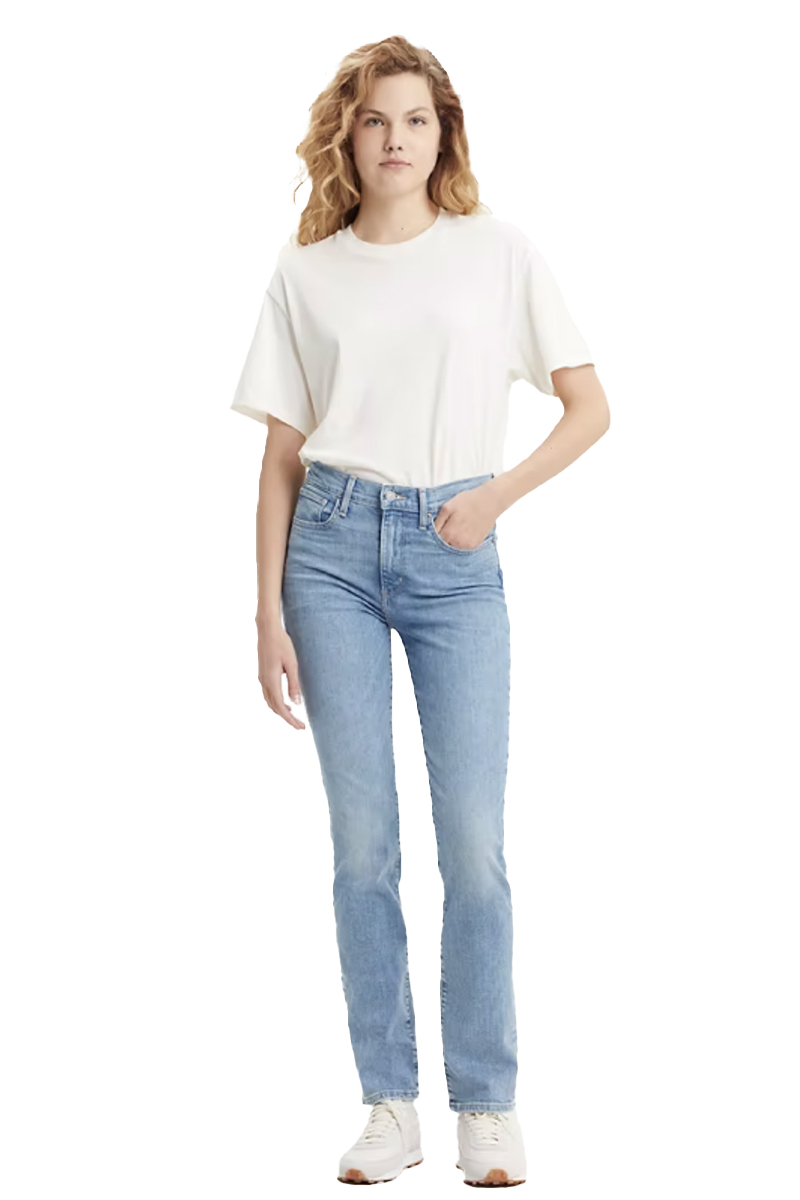 Levi's 724 High Rise straight Blauw-2 2