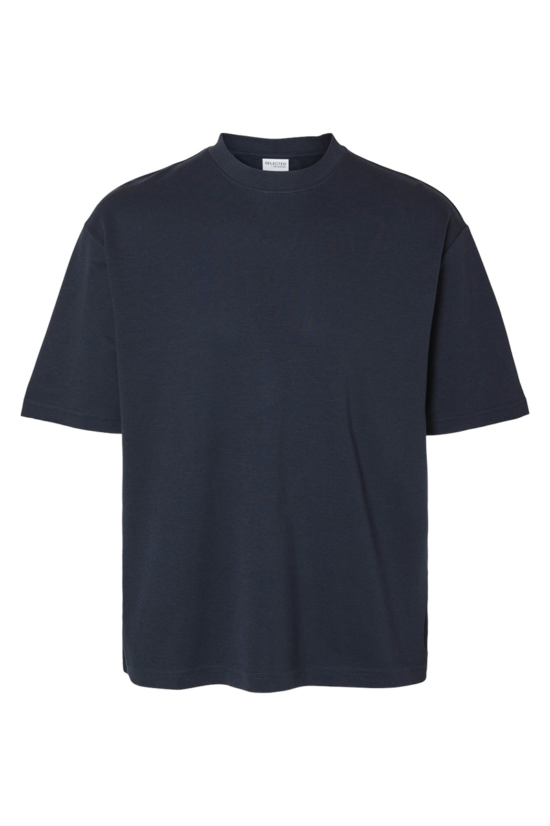 Heren t-shirt kortemouw blauw