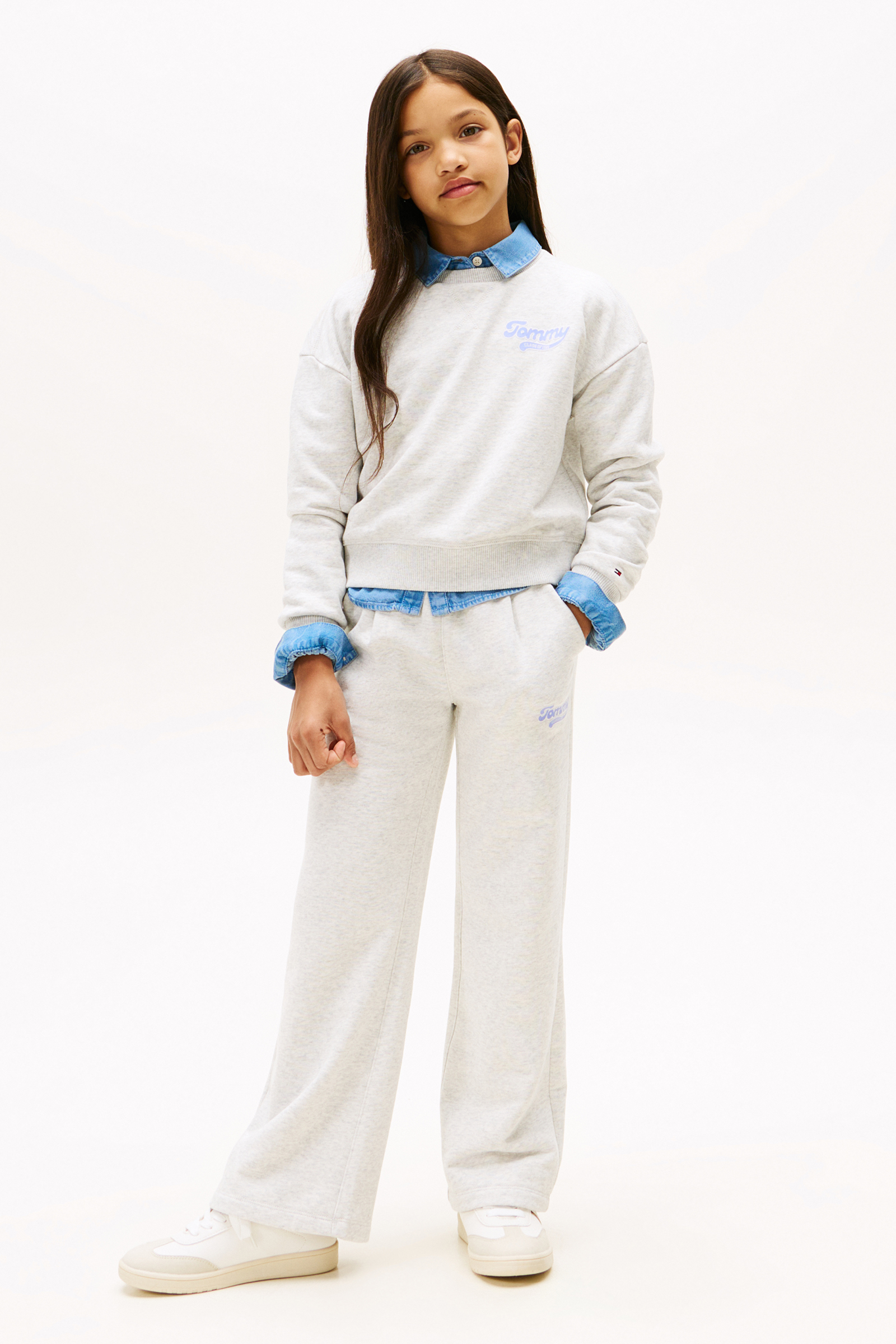 Meisjes joggingsbroek grijs
