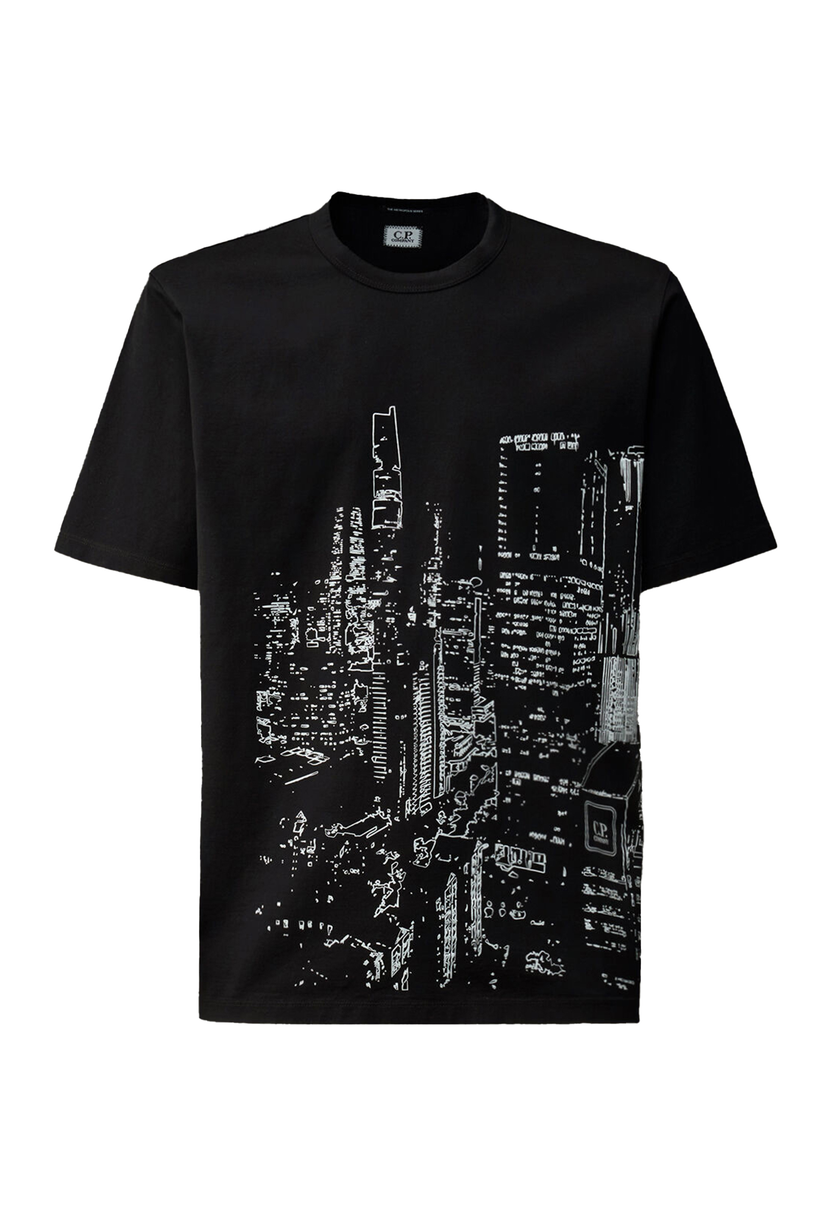C.P. Company Mercerized jersey Zwart-1 1