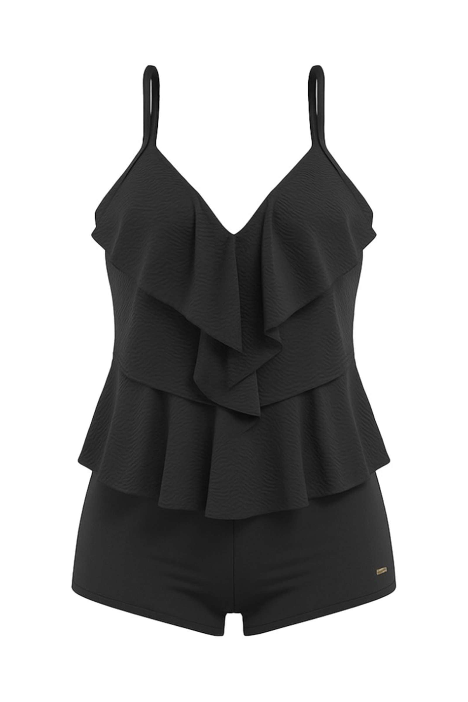 Bad/beach dames tankini zwart