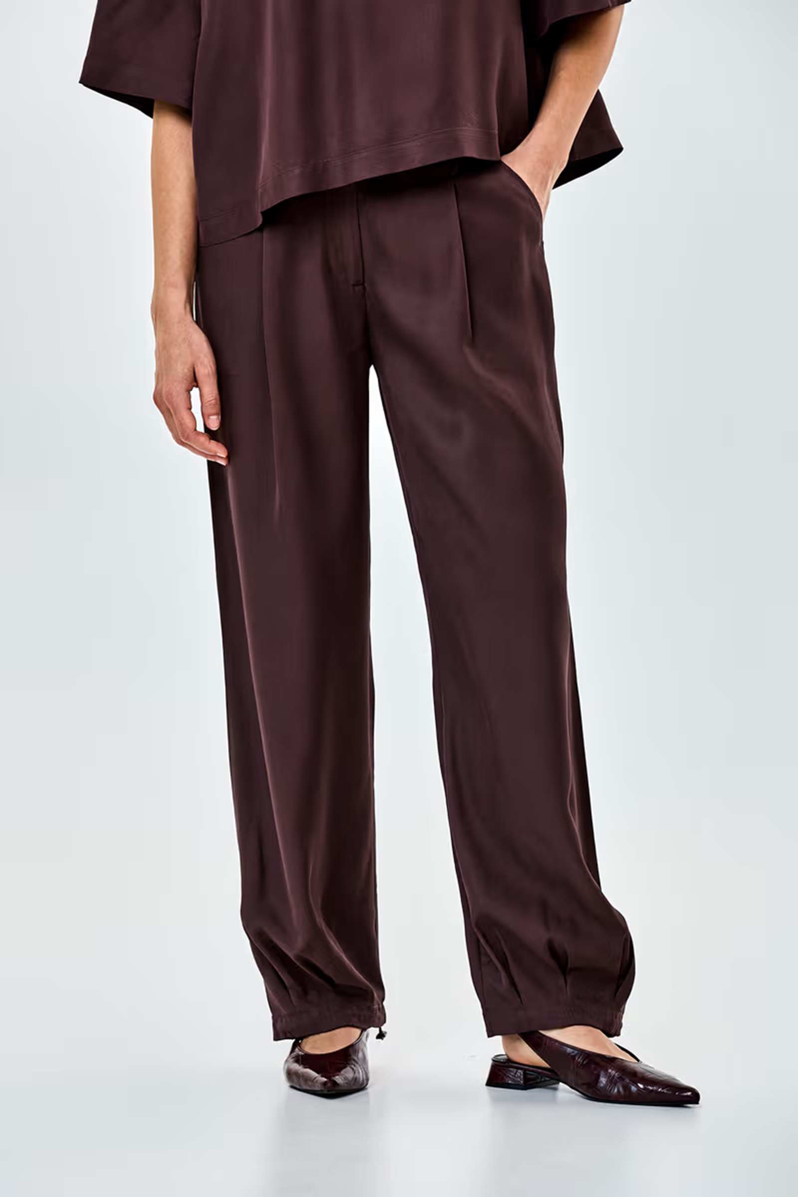 Dames broek bruin