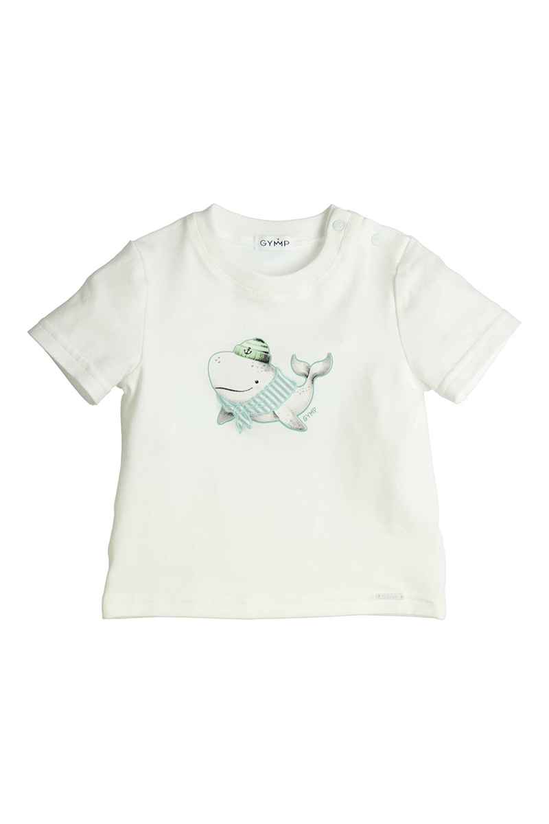 Baby t-shirt korte mouw wit