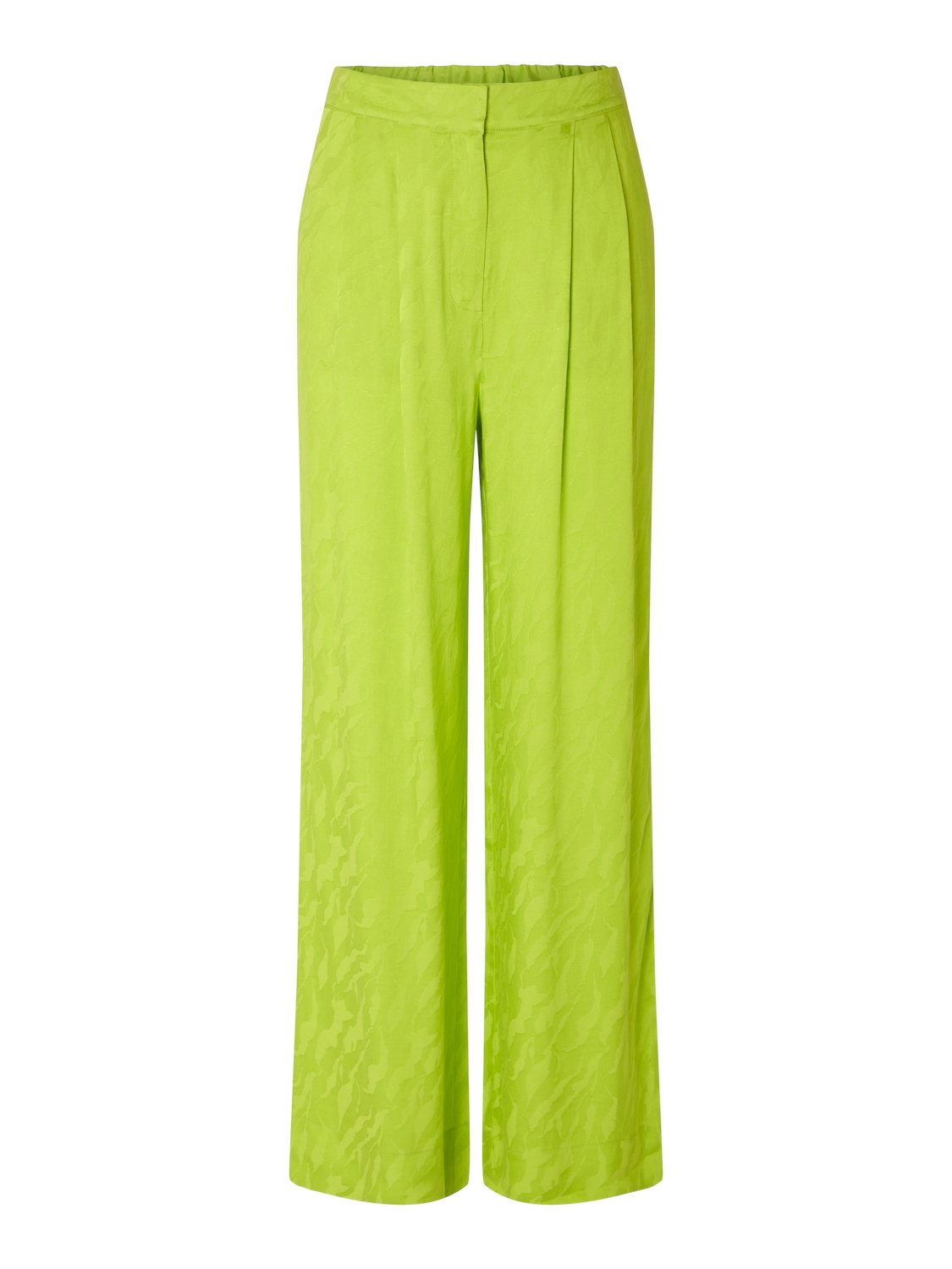 Selected SLFCONSTANZA HW STRAIGHT CUPRO PANT 296335-Lime Green 1