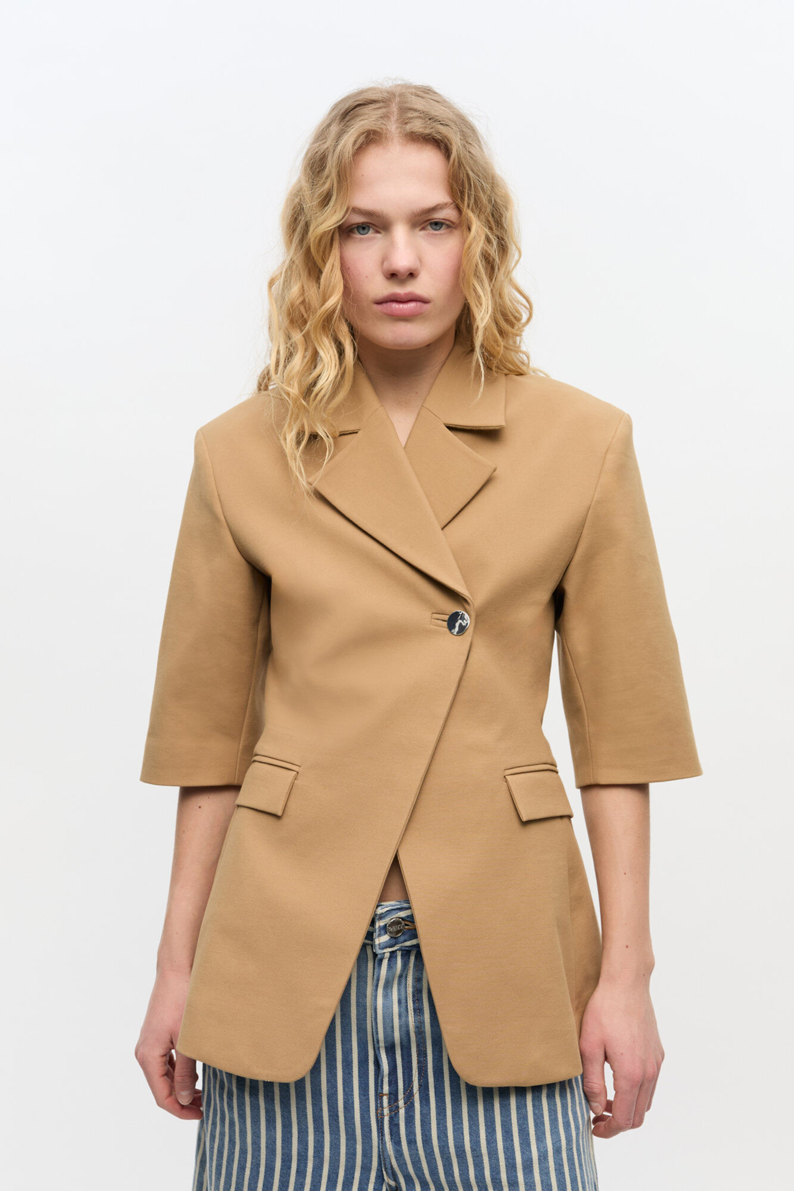 Ganni 00337216-80 bruin/beige-1 2