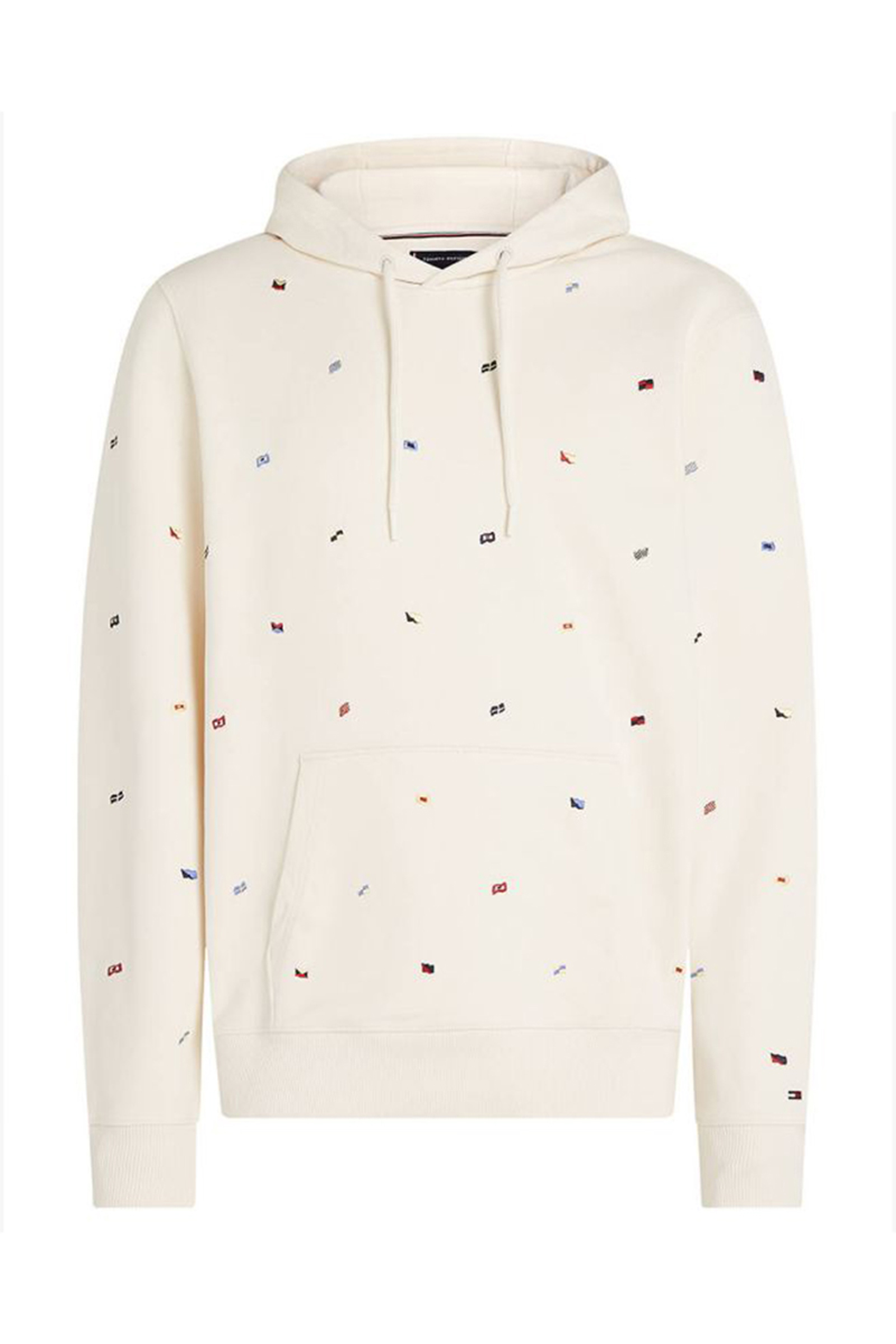 Tommy Hilfiger AOP FLAGS HOODIE Light Beige 1