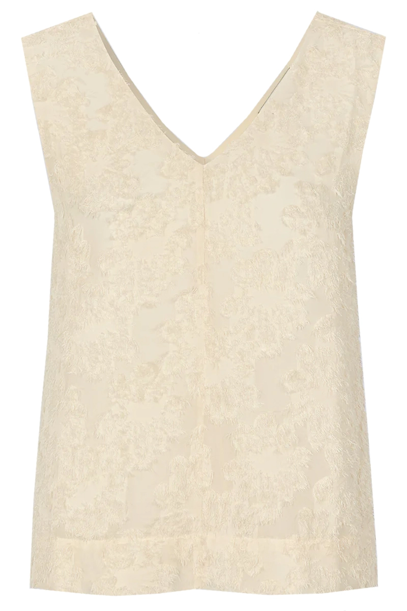 Dames top ecru