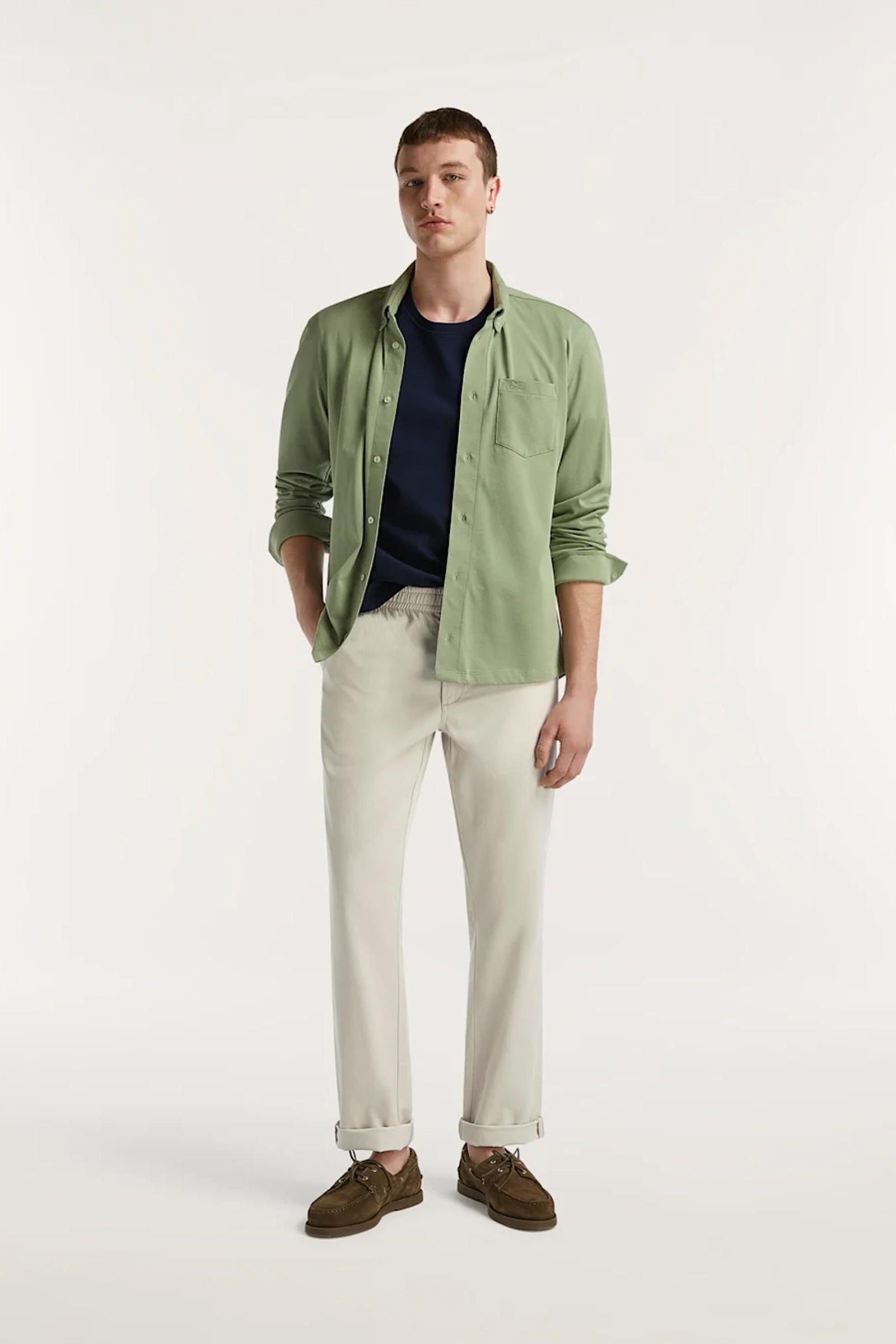 Heren pantalon ecru