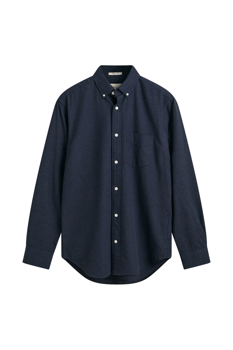 Heren overhemd lm casual blauw