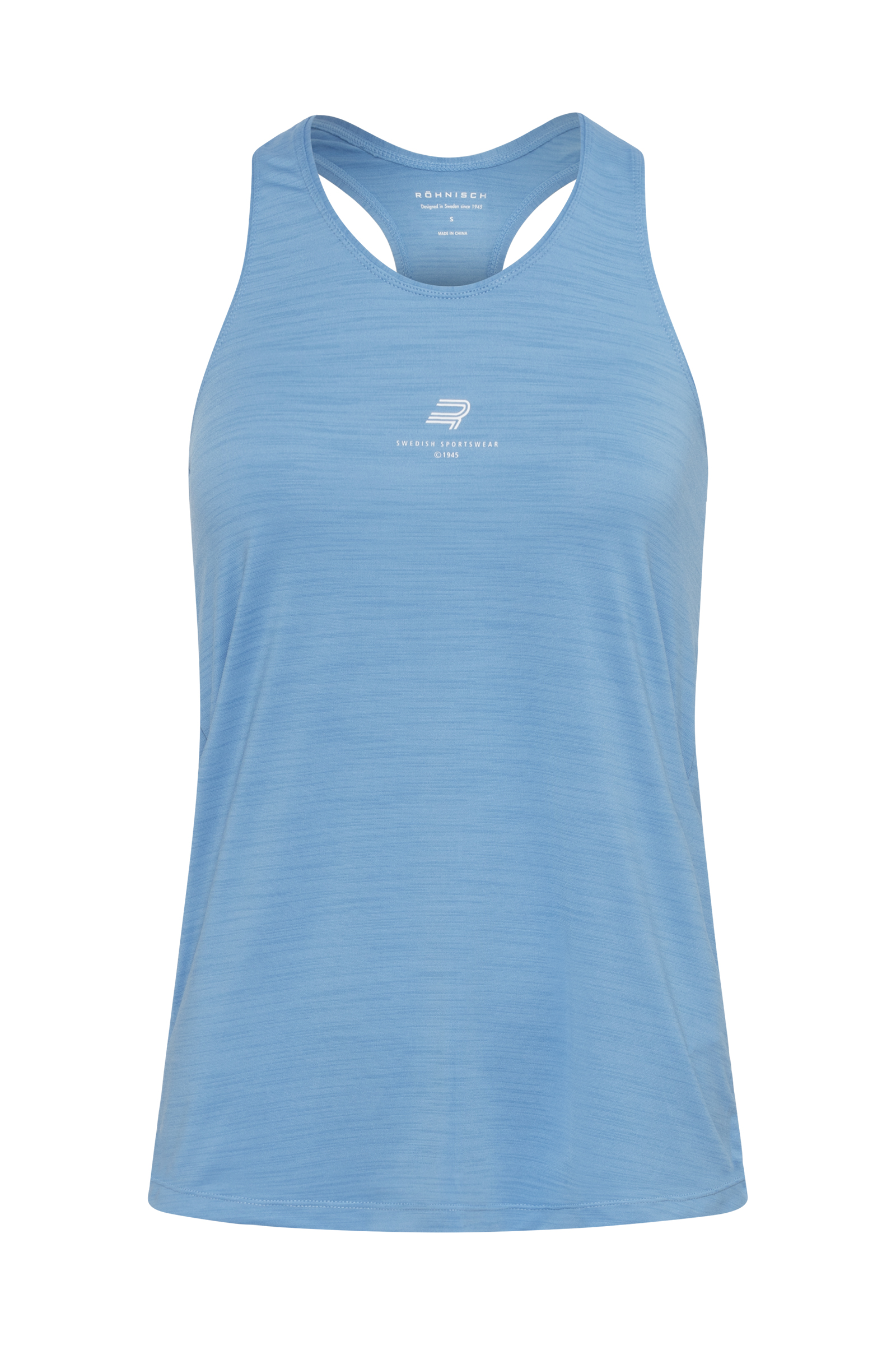Fitness dames singlet blauw