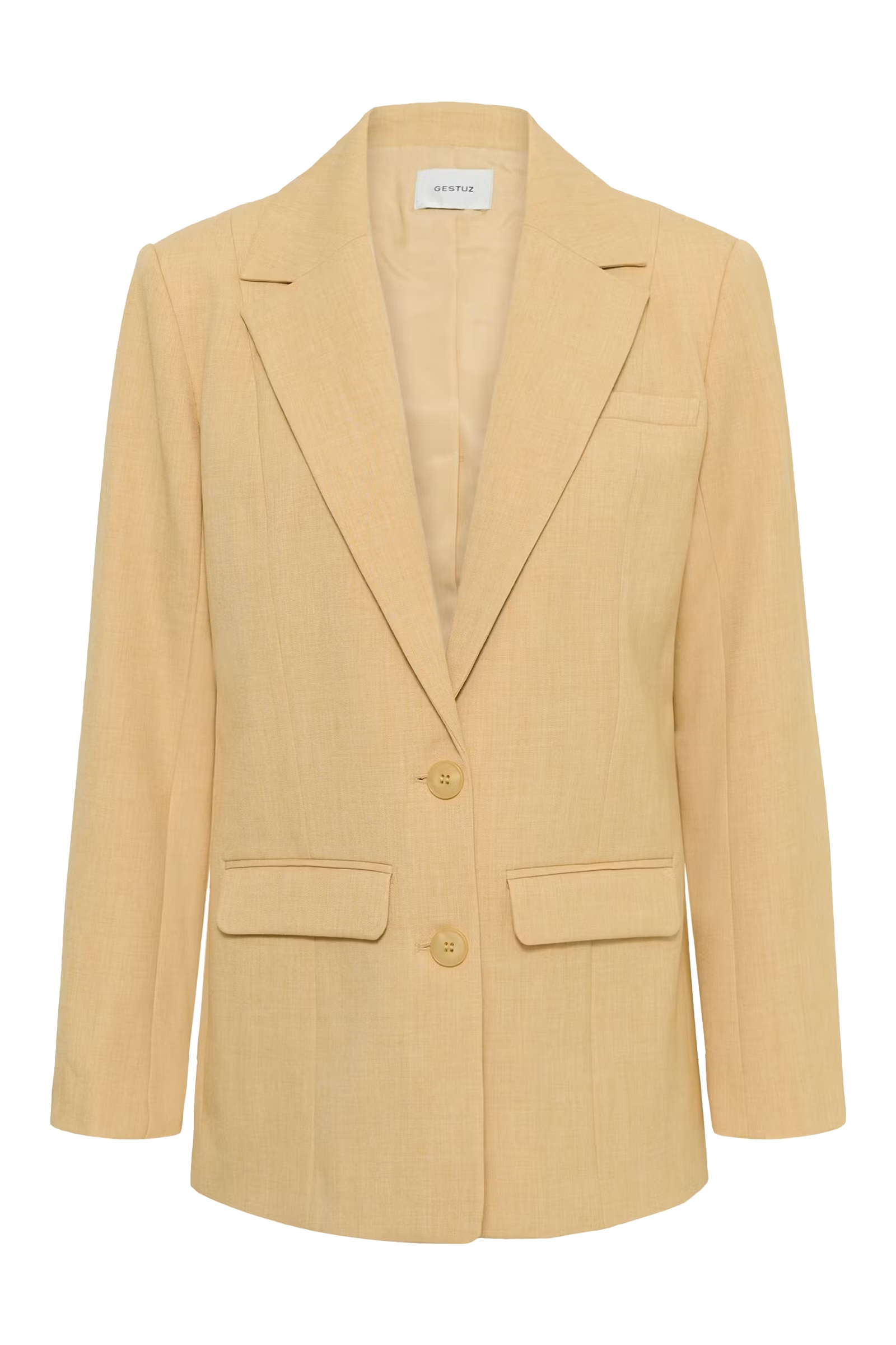 Dames blazer geel