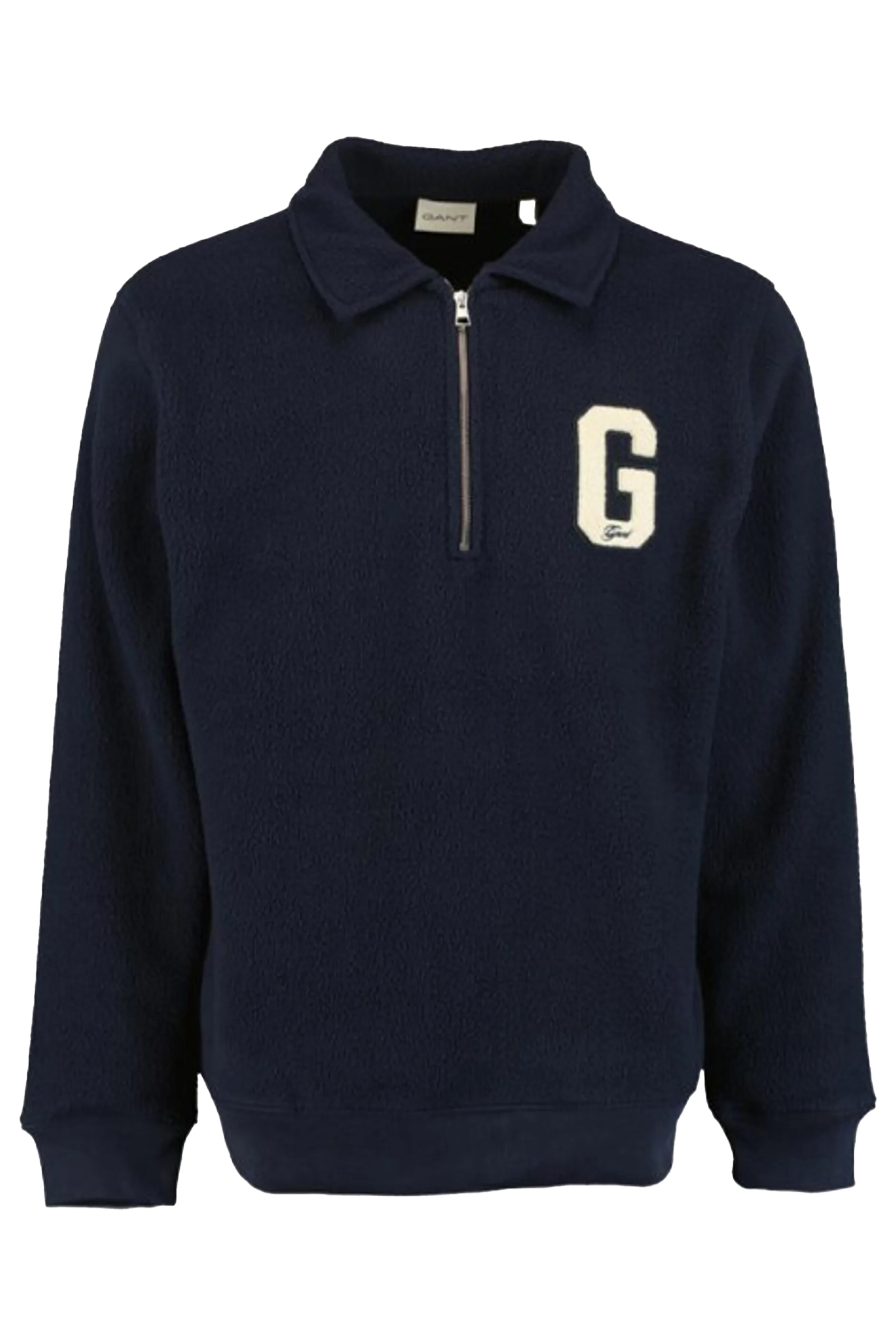 Casual heren fleece sweater blauw