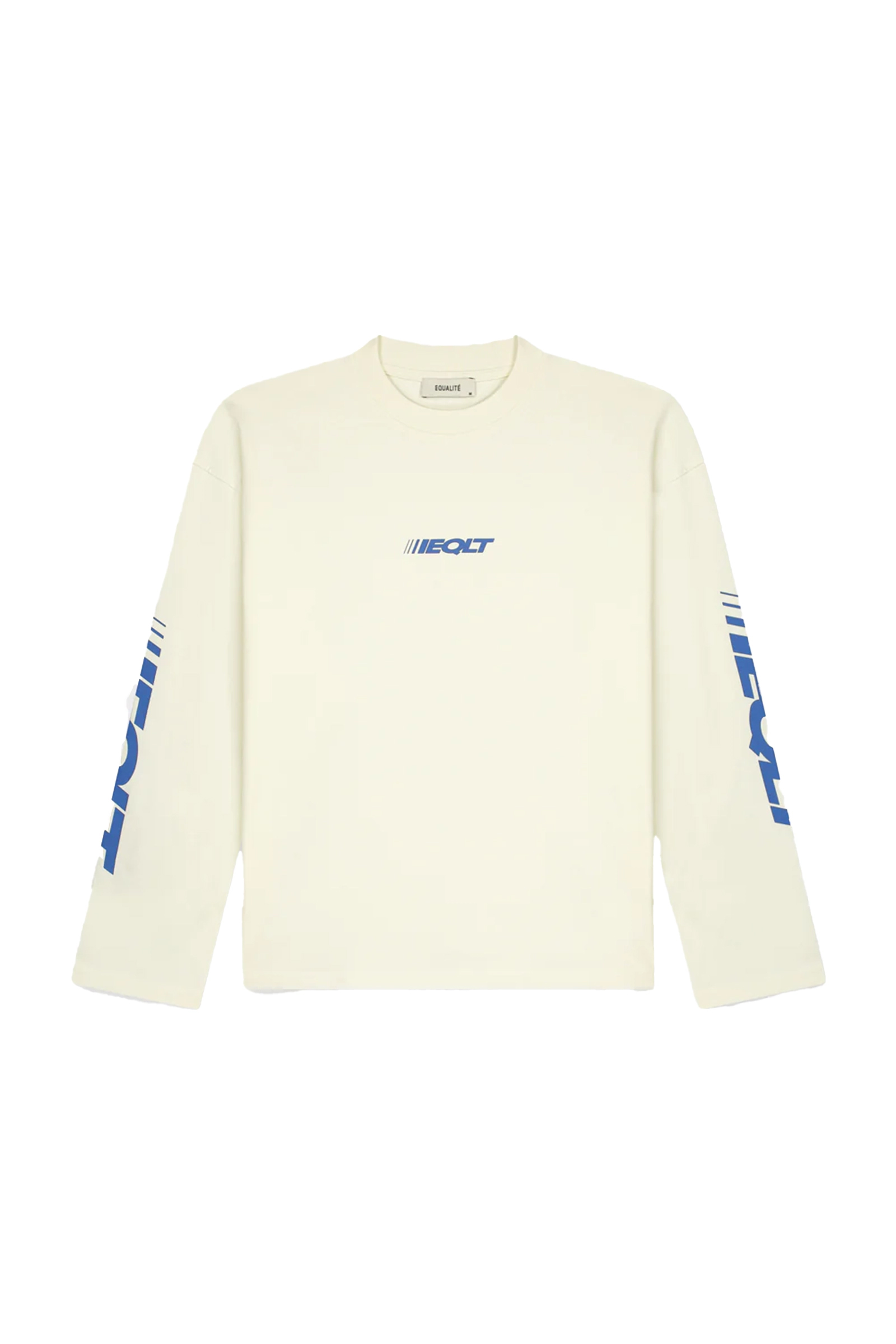 Heren t-shirt lange mouw ecru