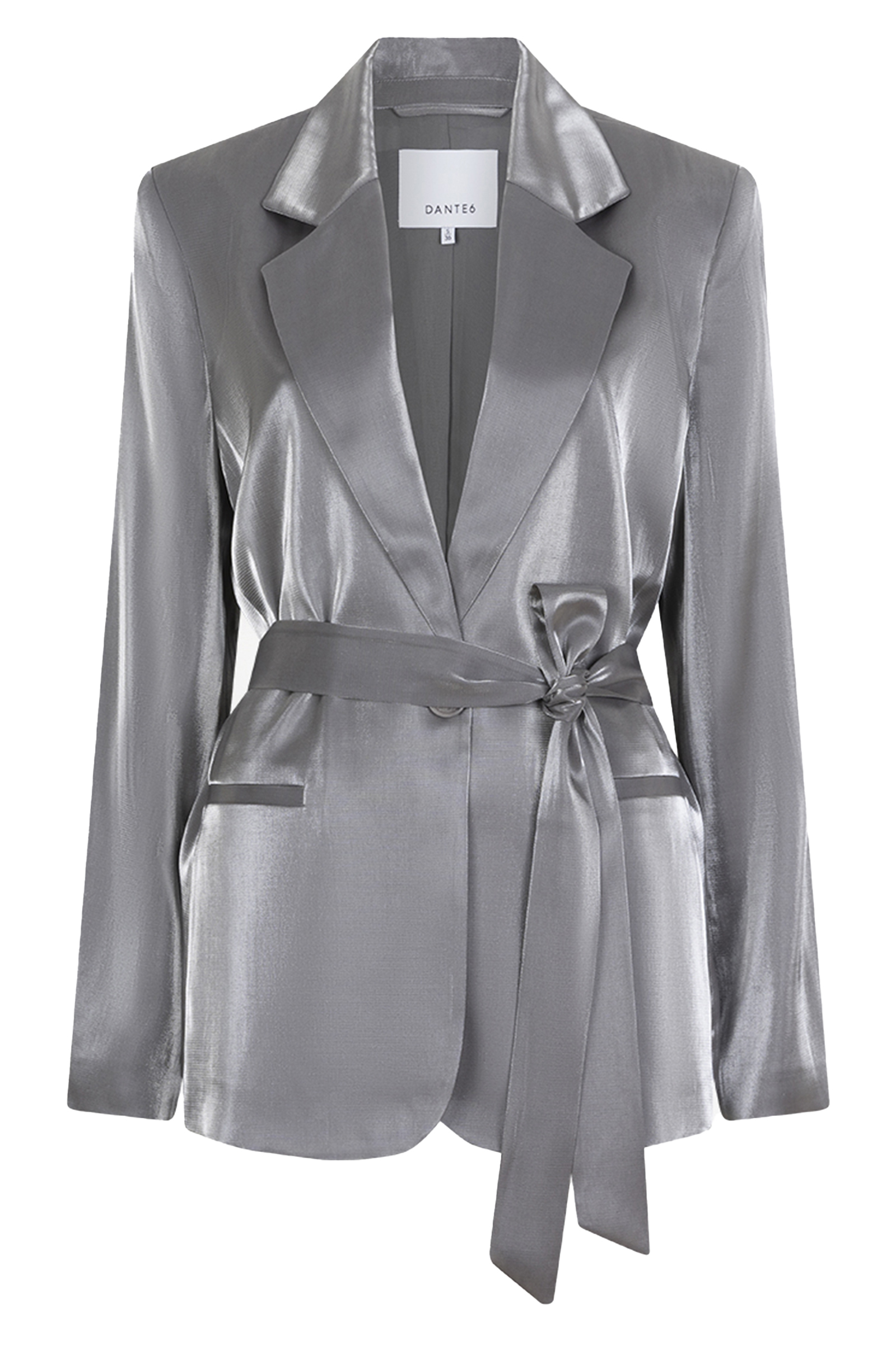 Dames blazer zilver