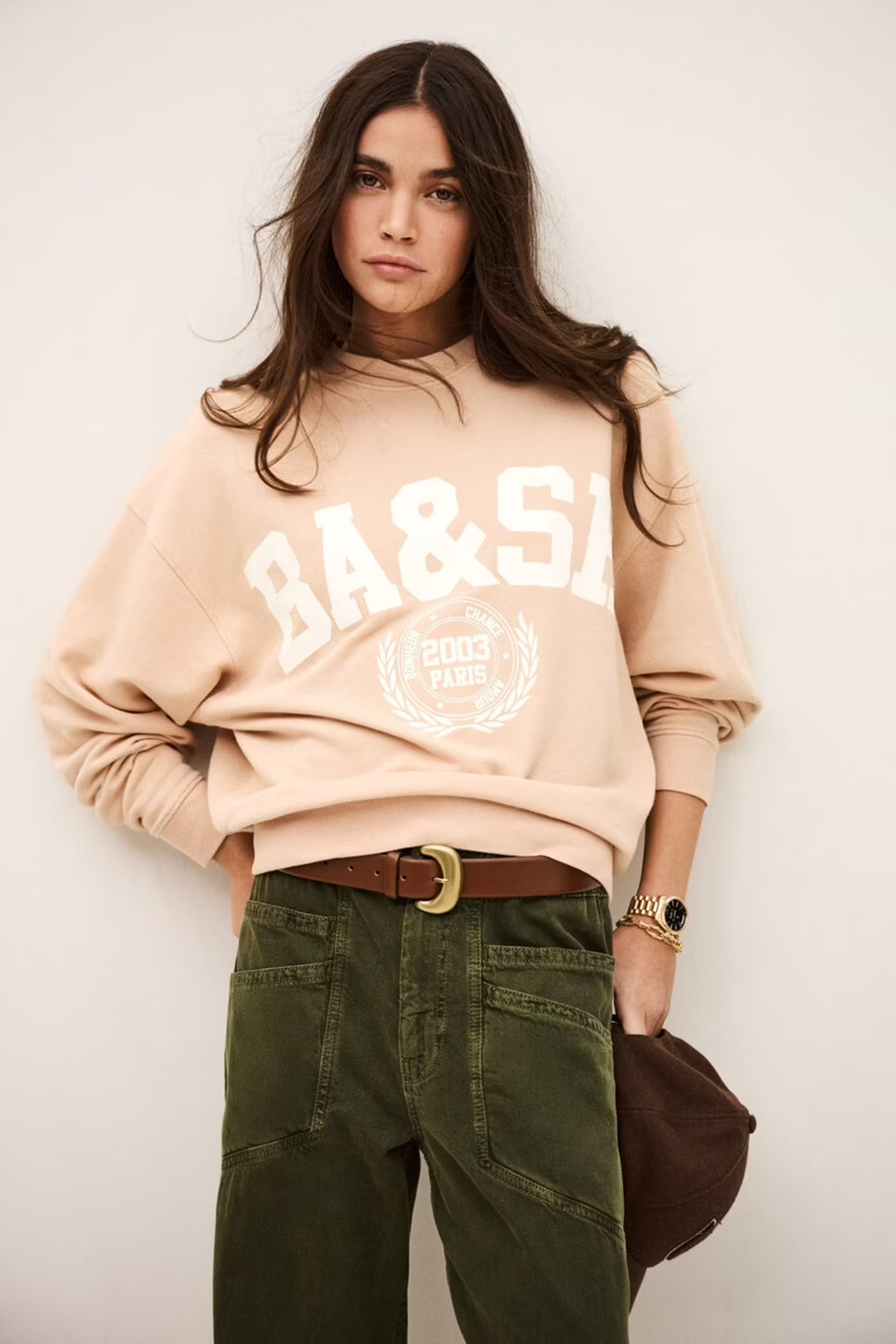 Dames sweater rose