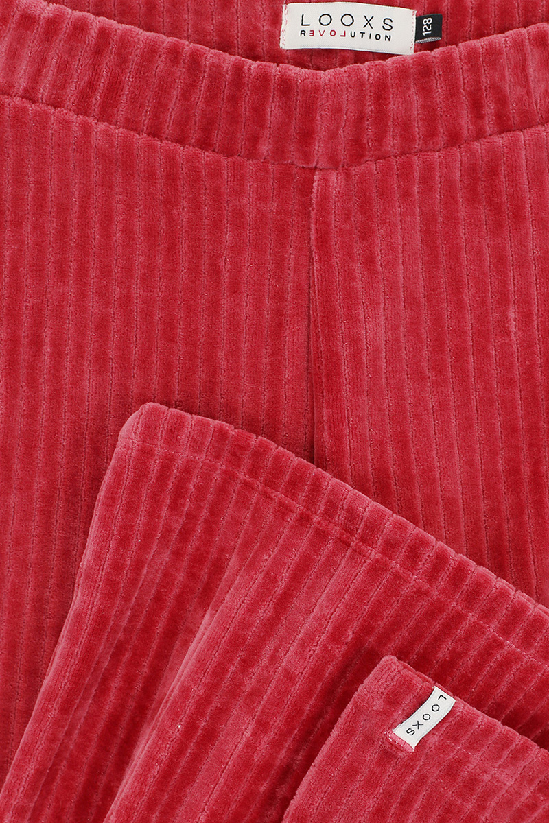 LOOXS LITTLE Little corduroy flare pants Rose-1 2