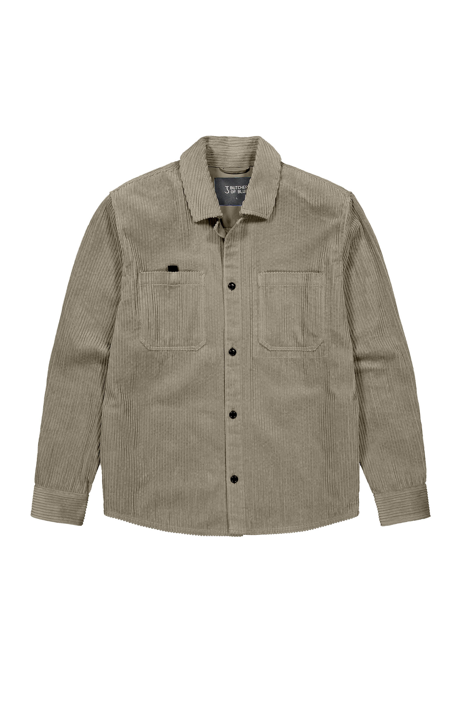 Heren overhemd lm casual bruin