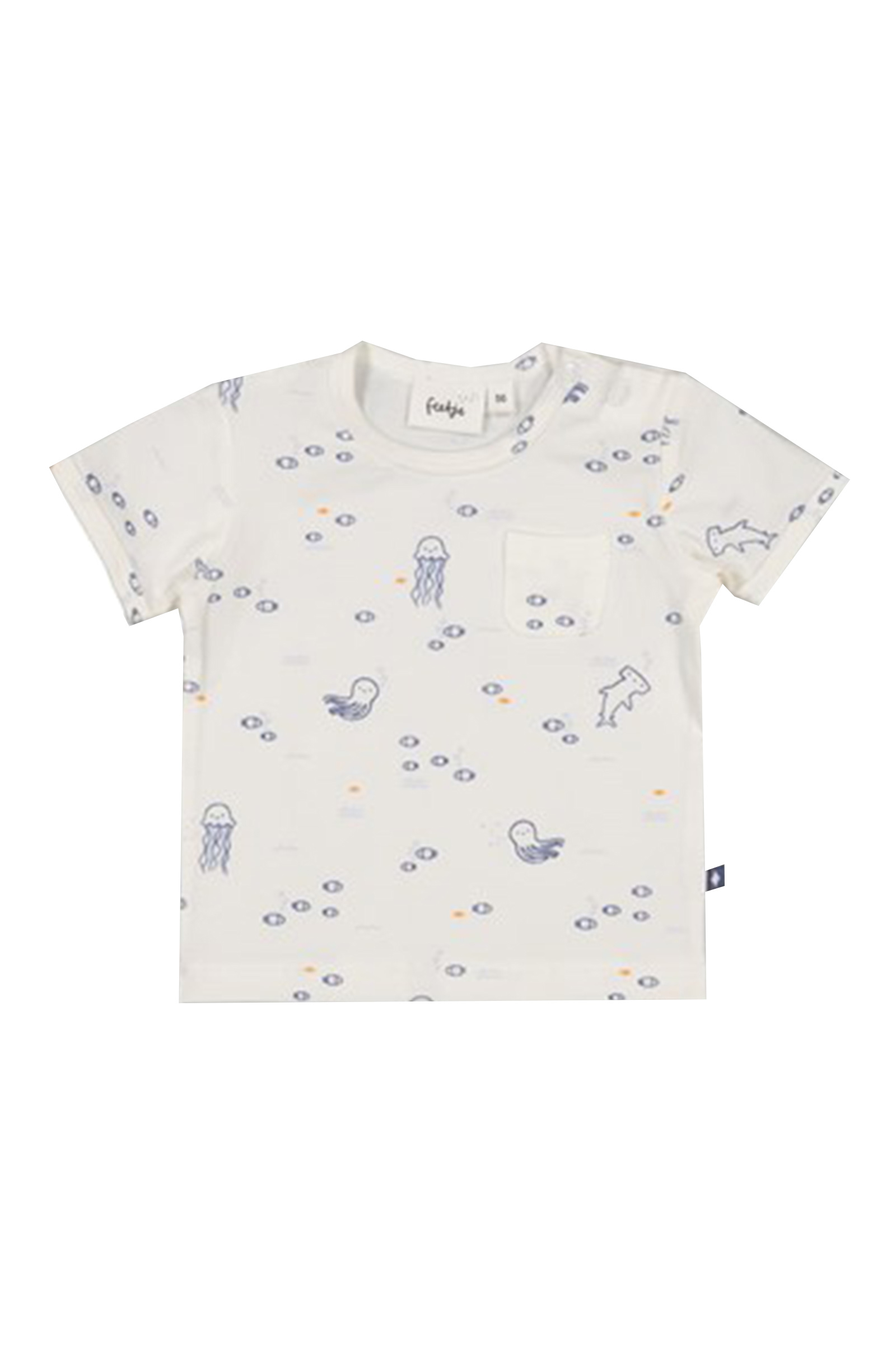 Baby t-shirt korte mouw ecru