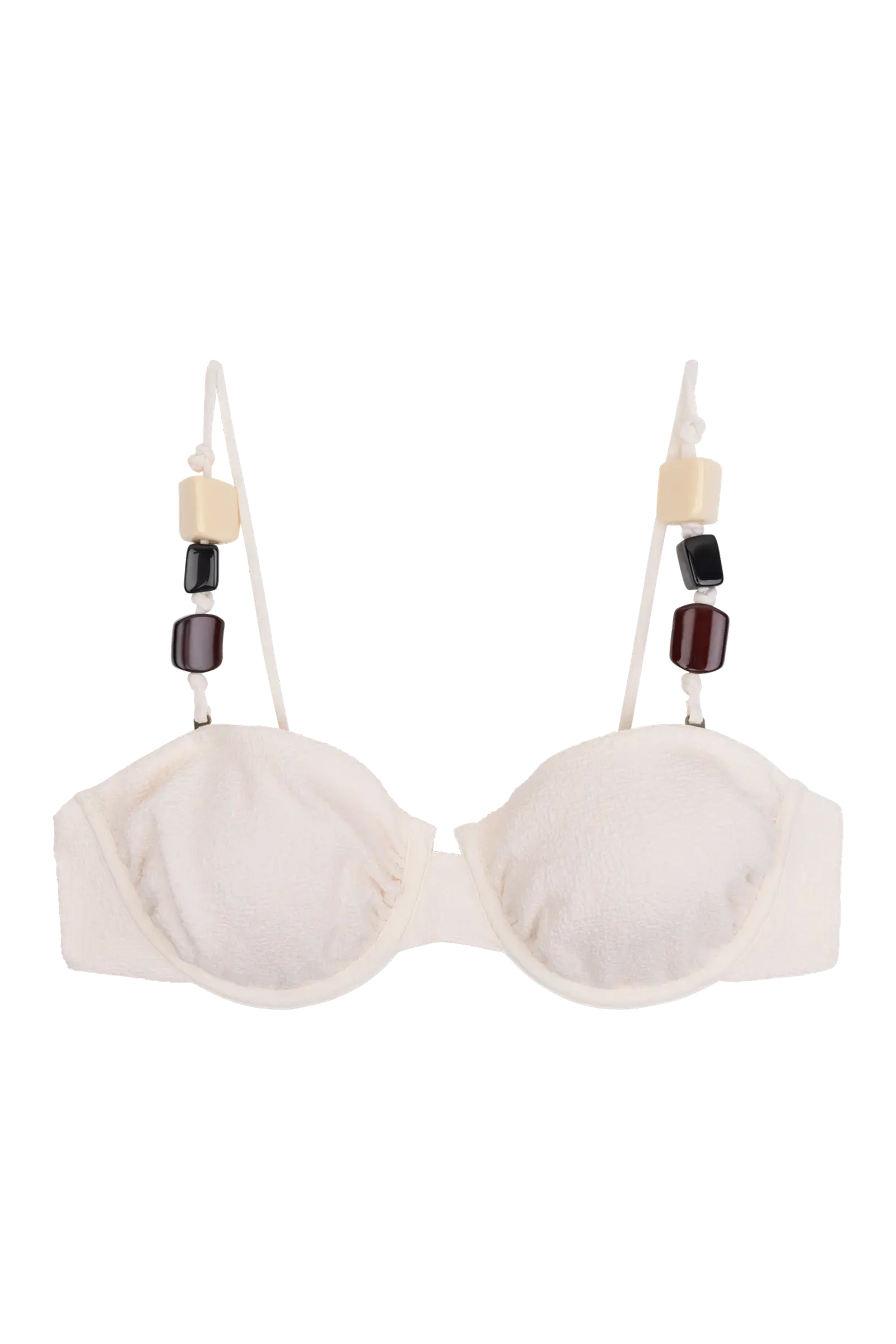 Bad/beach dames bikini top ecru