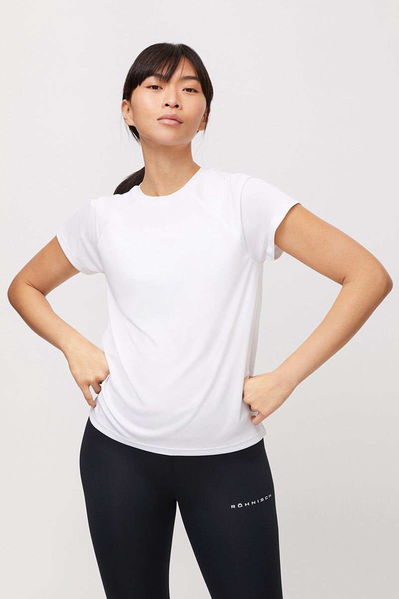 Rohnisch ACTIVE LOGO TEE Wit-1 2