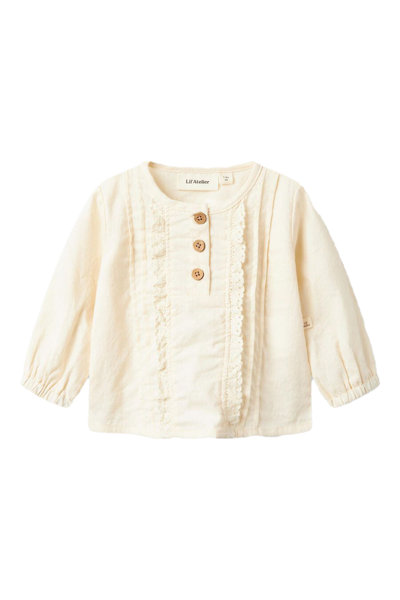 Baby blouse/overhemd grijs