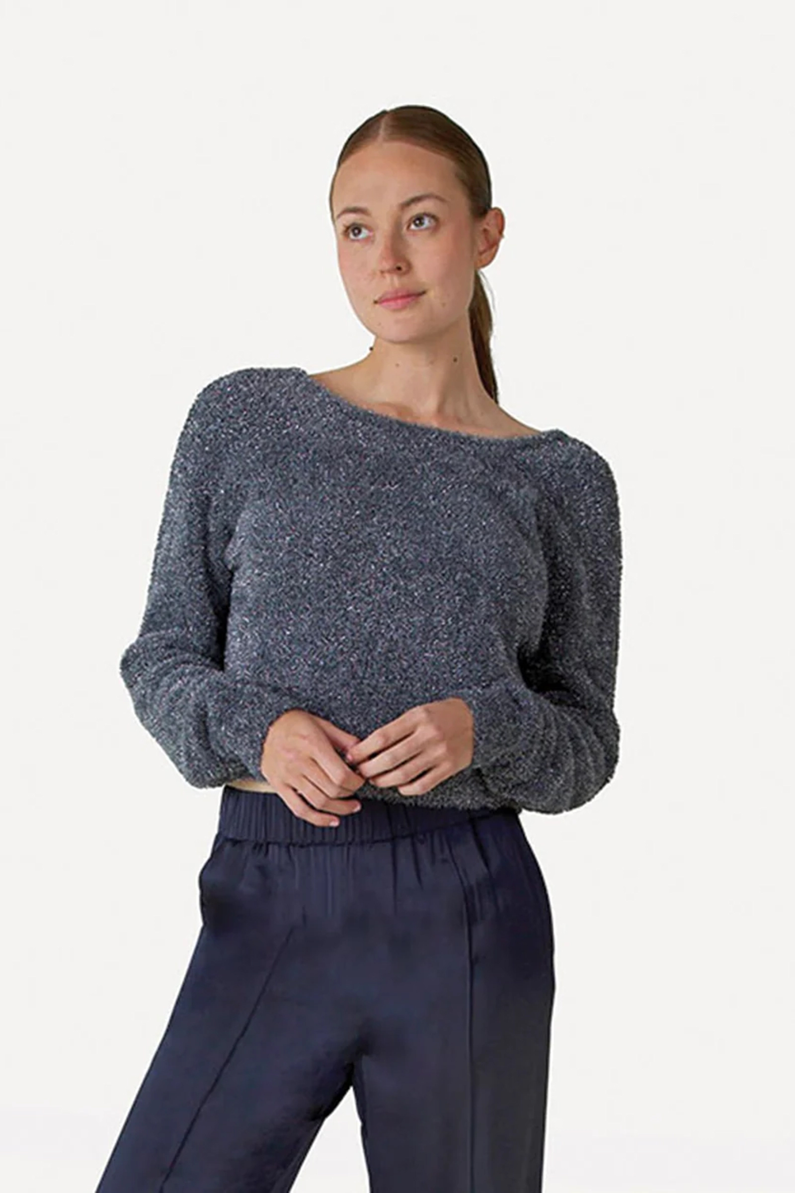 Dames trui grijs