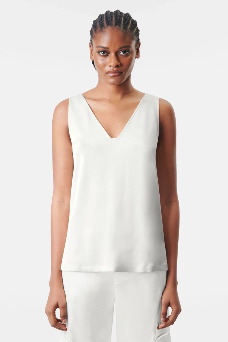 Dames blouse lange mouw ecru
