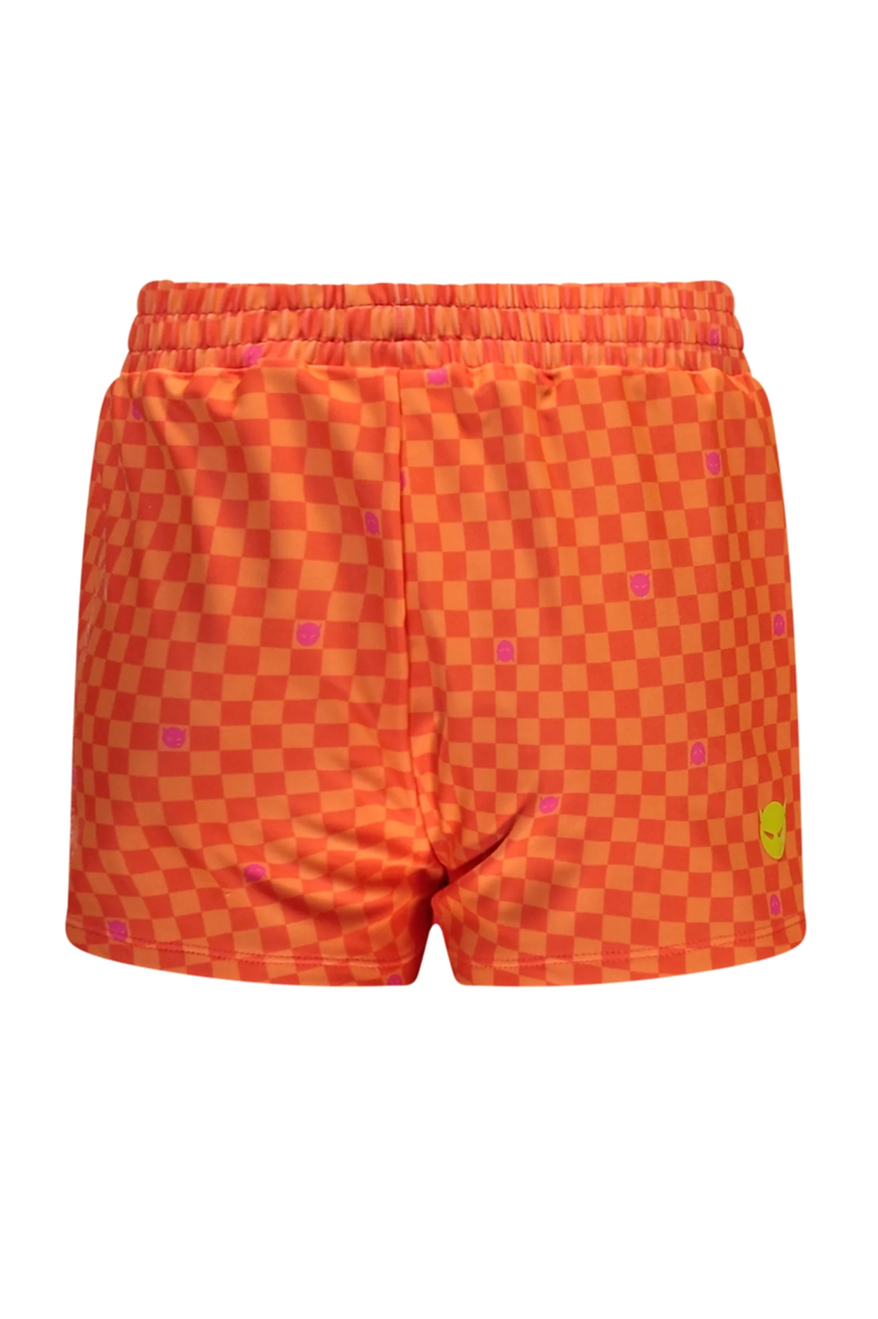 Bad/beach meisjes short oranje