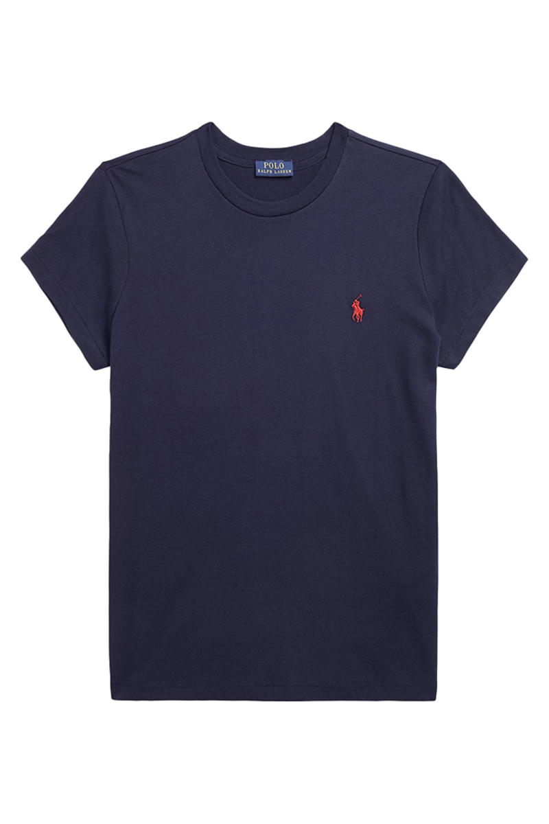 Dames t-shirt korte mouw blauw