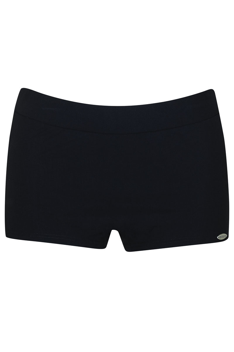 Bad/beach dames bikini slip zwart