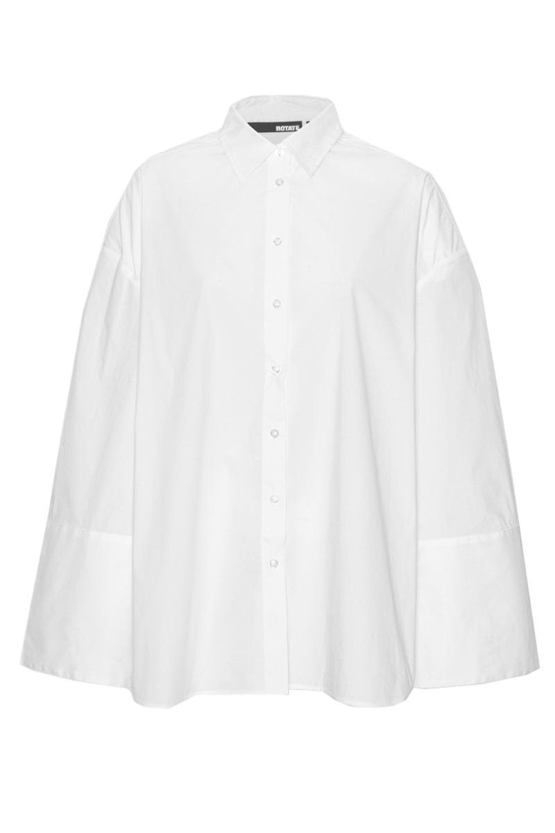 Dames blouse lange mouw wit