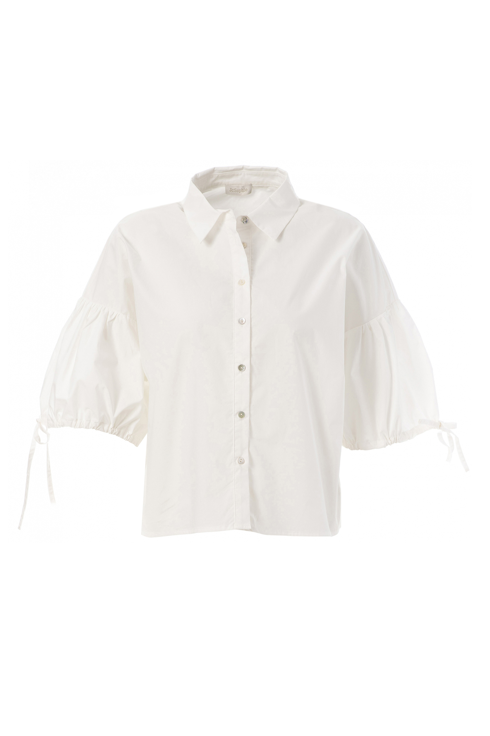 Dames blouse korte mouw wit