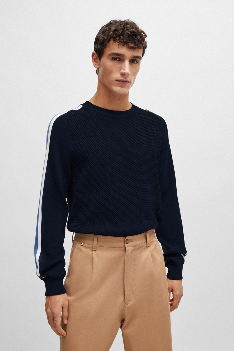 Heren trui blauw
