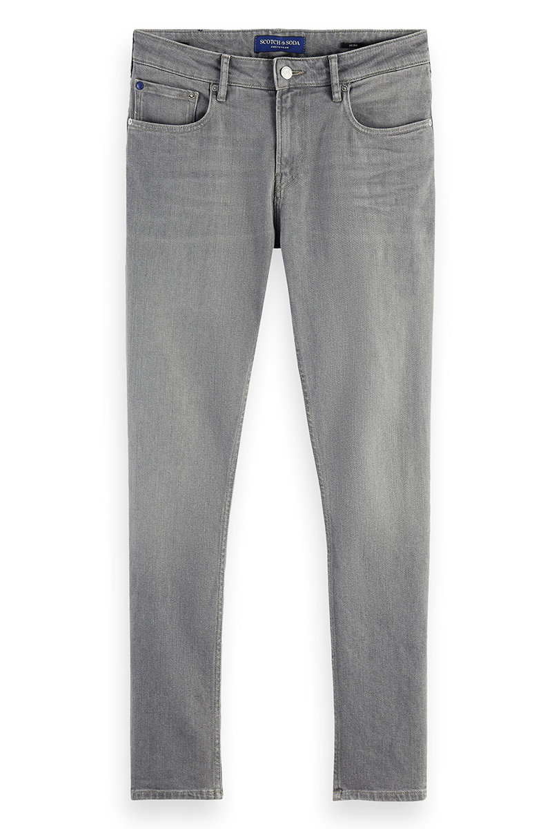 Scotch & Soda Essentials Skim with recycled cotto Grijs-1 1