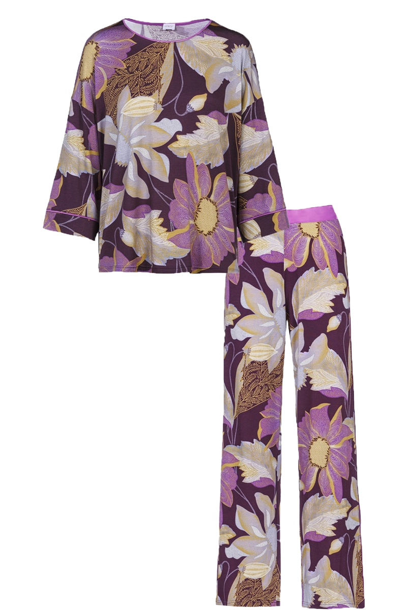 MEY Nachtmode dames pyjama Paars-1 1