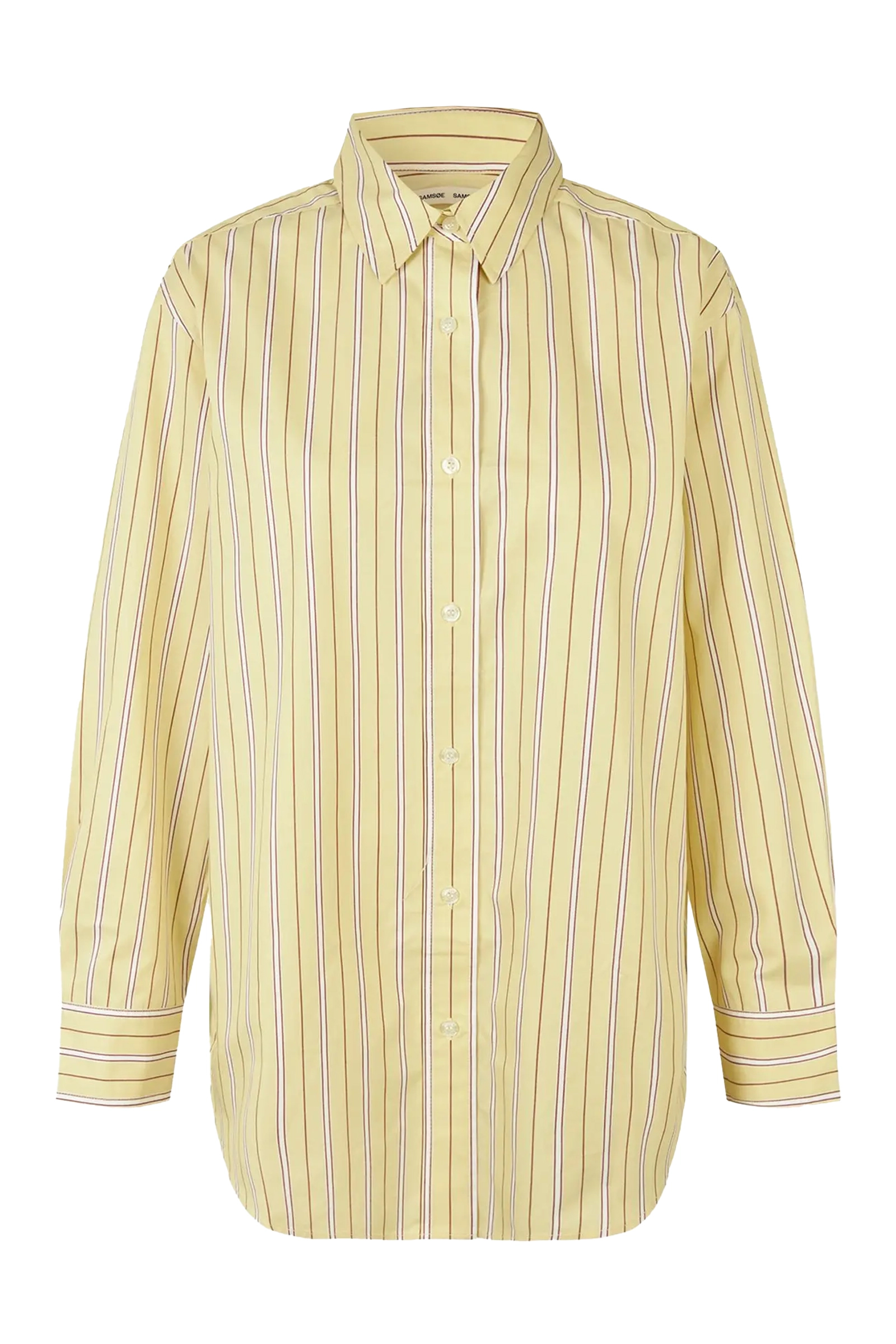 Dames blouse lange mouw geel