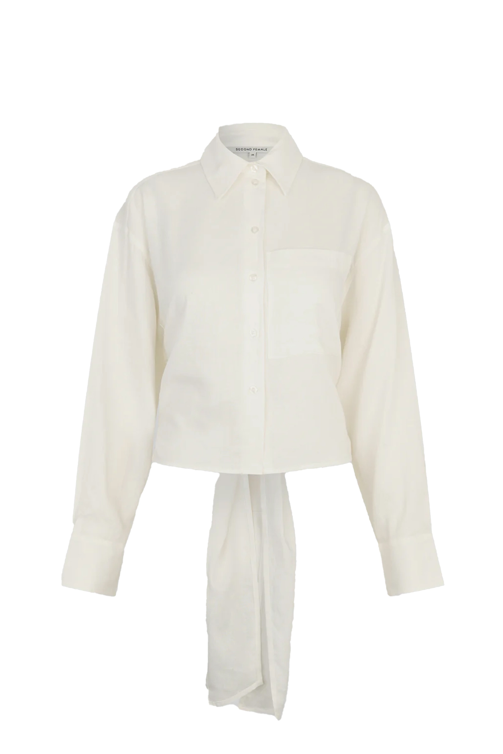 Dames blouse lange mouw ecru
