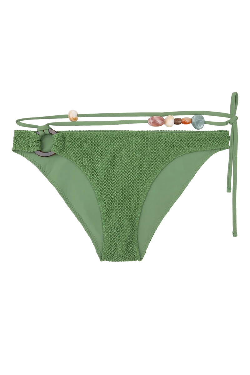 Bad/beach dames bikini slip groen
