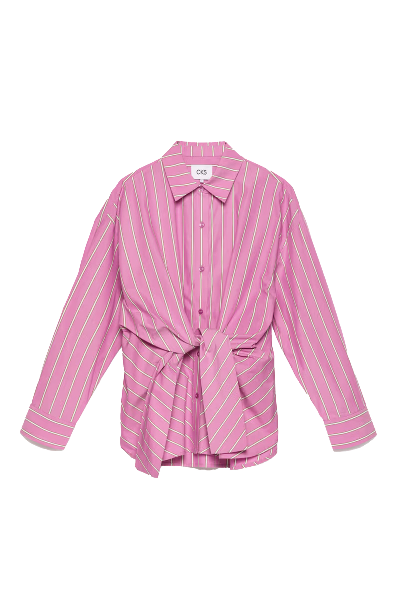 Dames blouse lange mouw rose