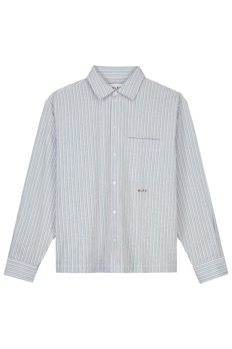 Heren overhemd lm casual blauw