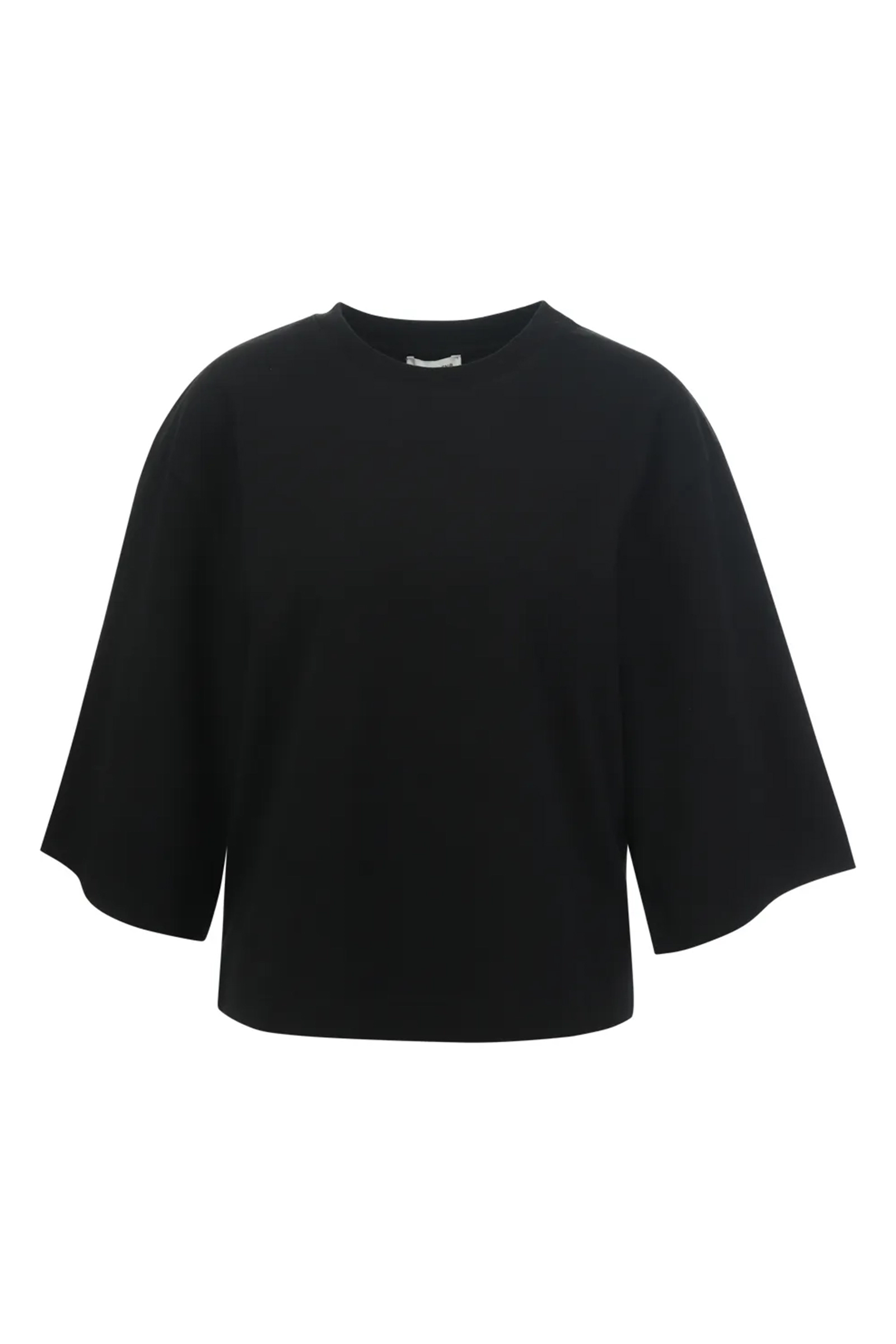 Dames t-shirt korte mouw zwart