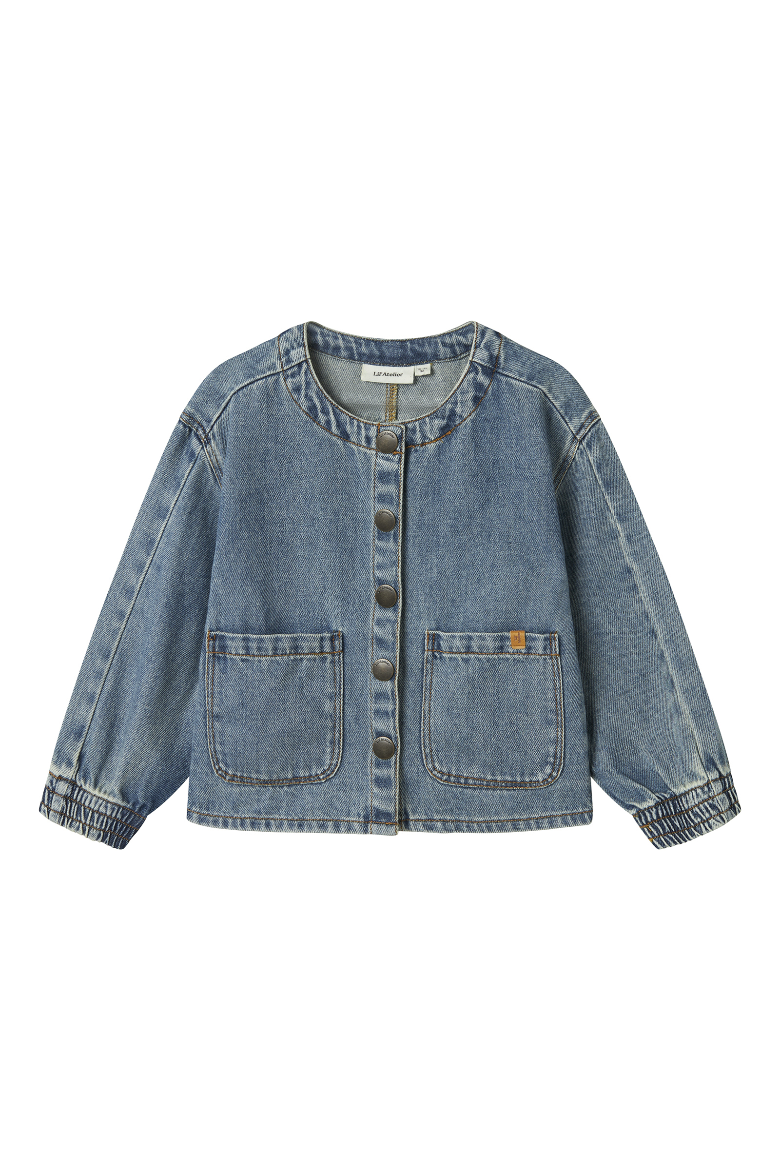 Meisjes blouse lange mouw blauw