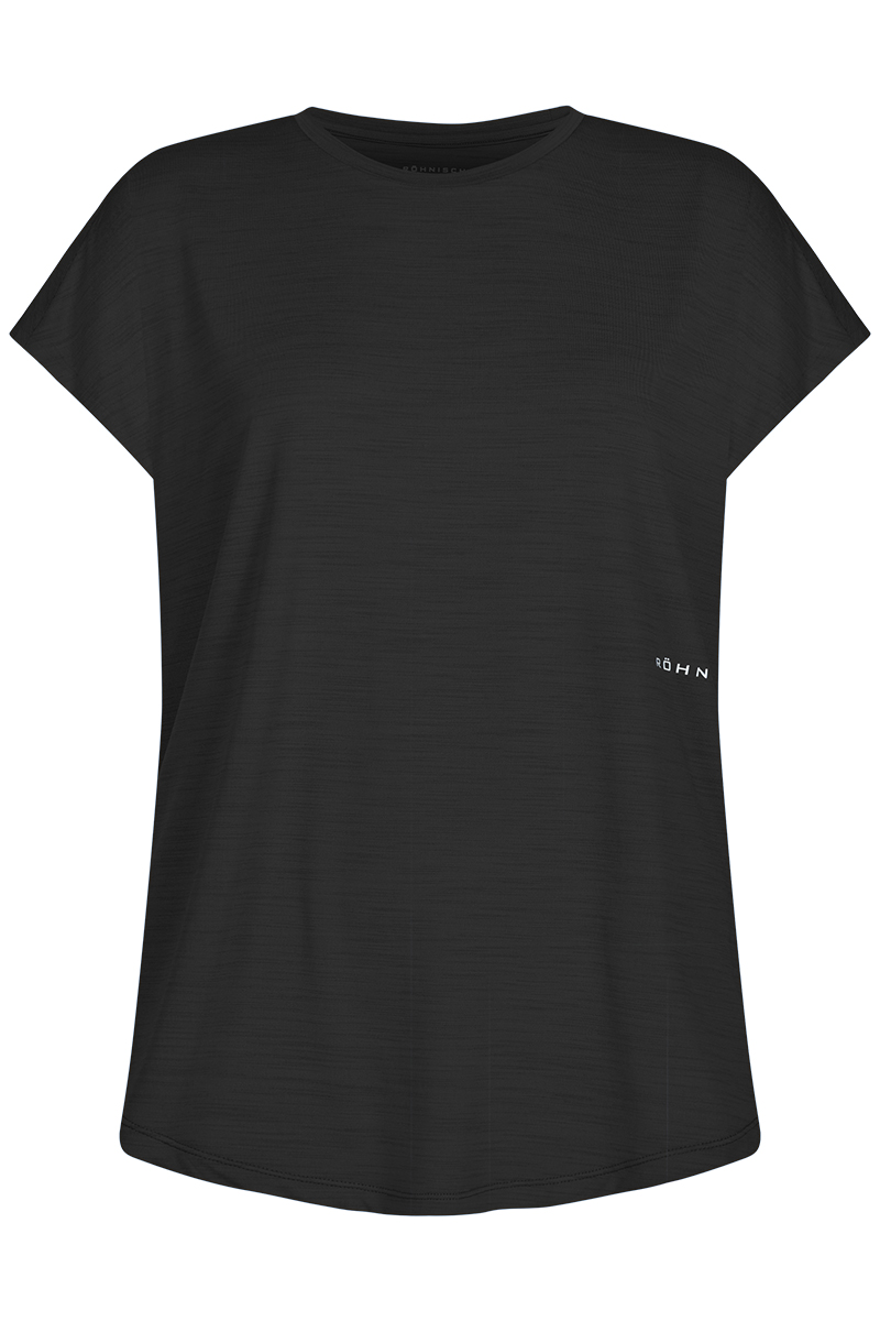 Fitness dames t-shirt km zwart