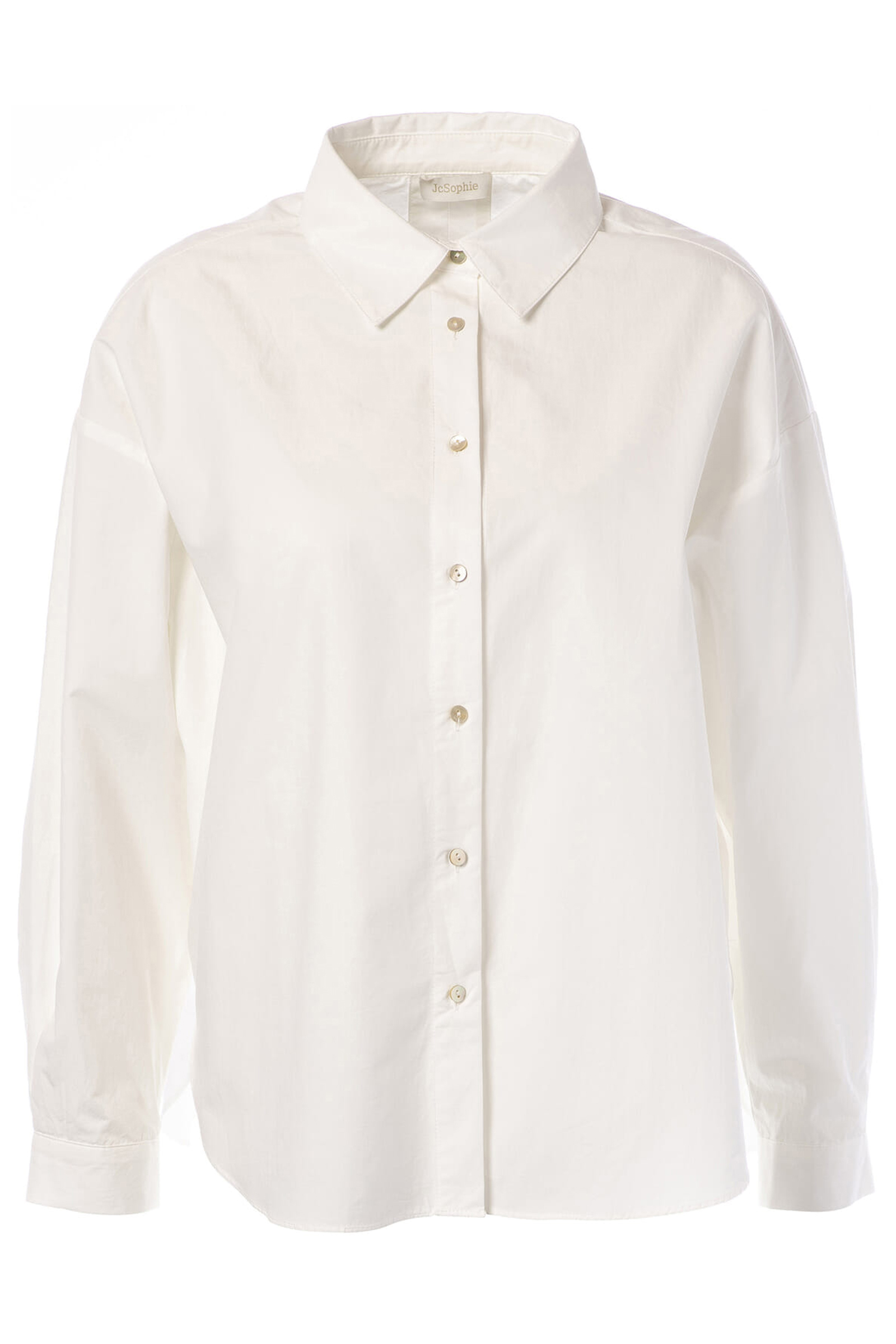 Dames blouse lange mouw wit