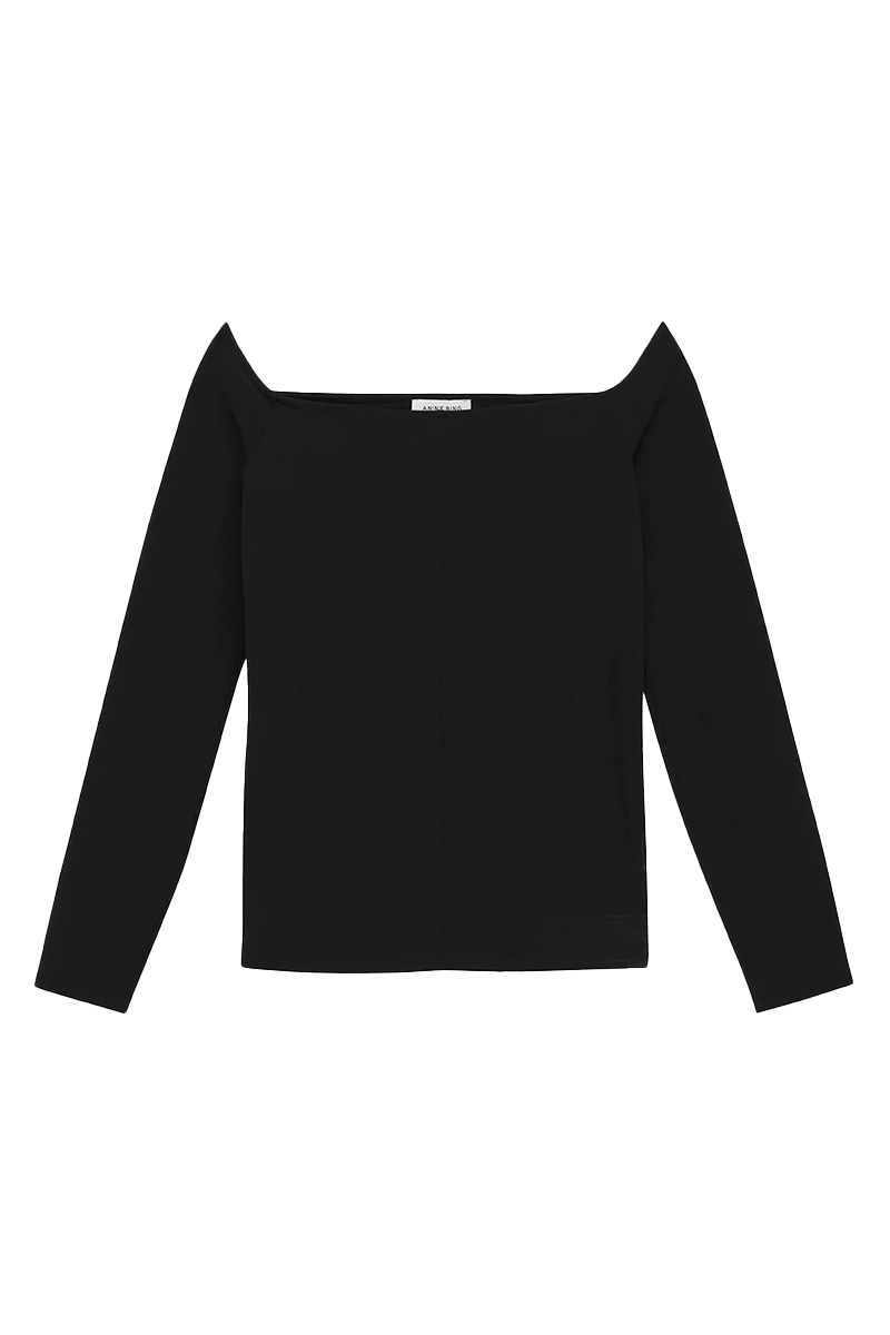 Anine Bing vea top Zwart-1 1