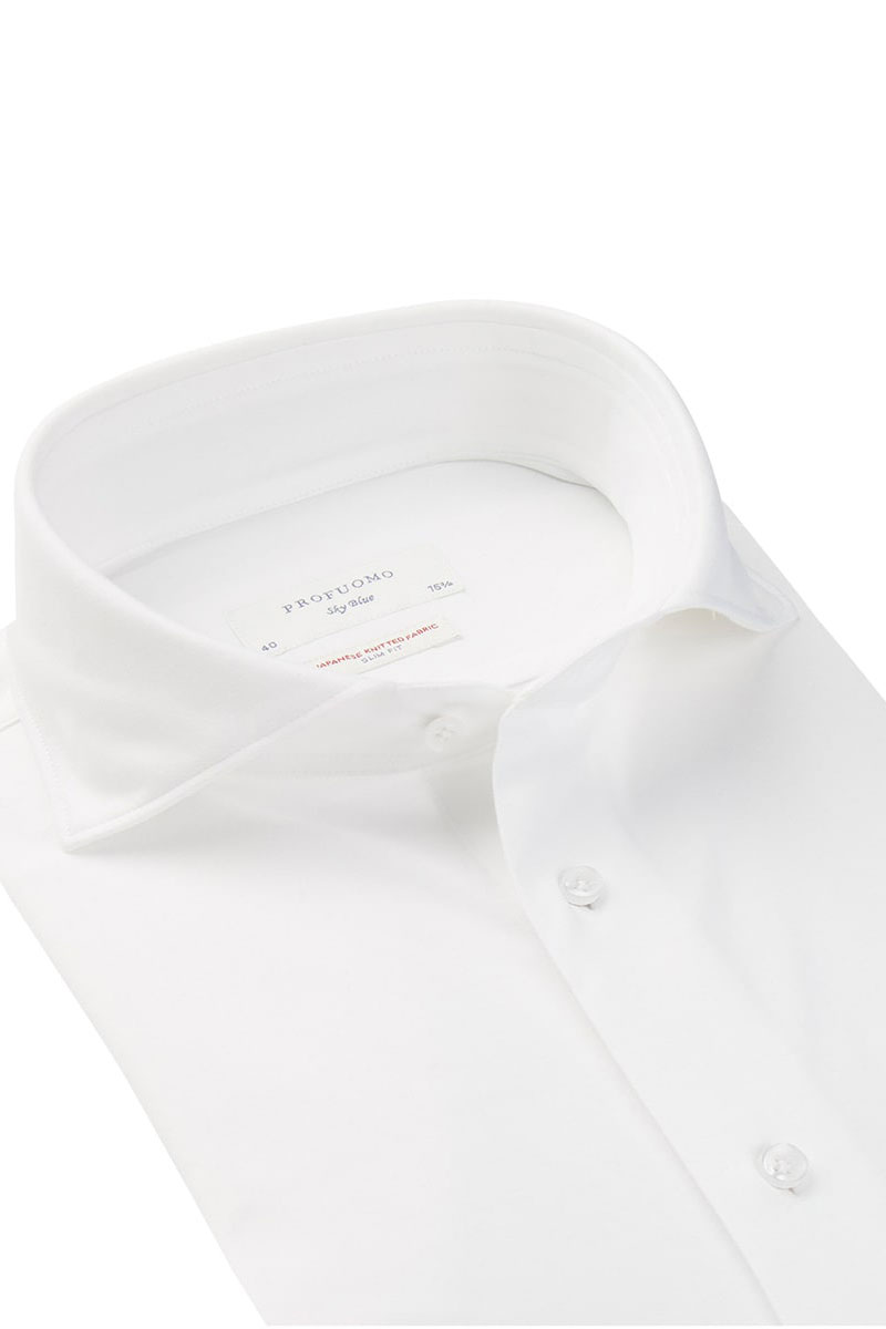 Heren overhemd lm casual wit