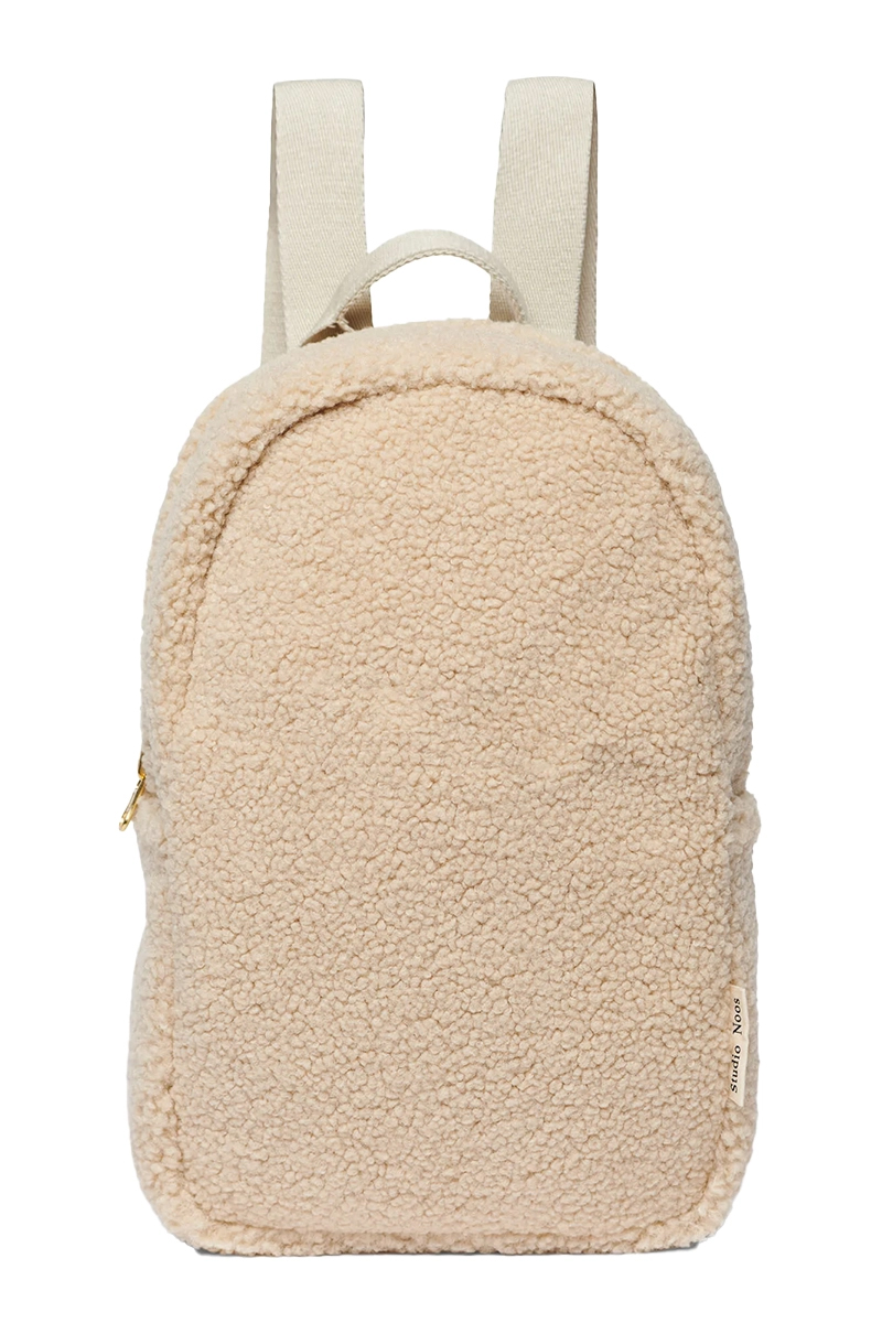 Studio Noos teddy mini backpack Ecru-1 1