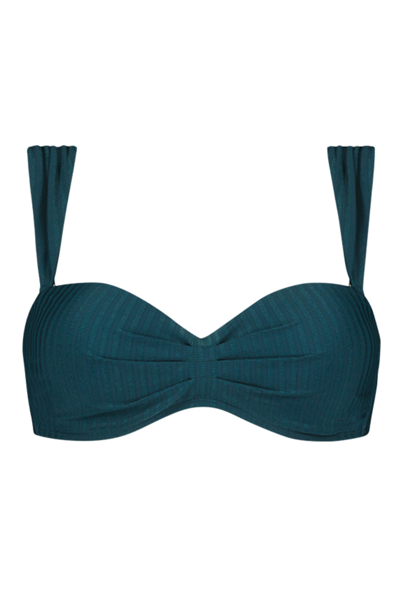 Bad/beach dames bikini top blauw